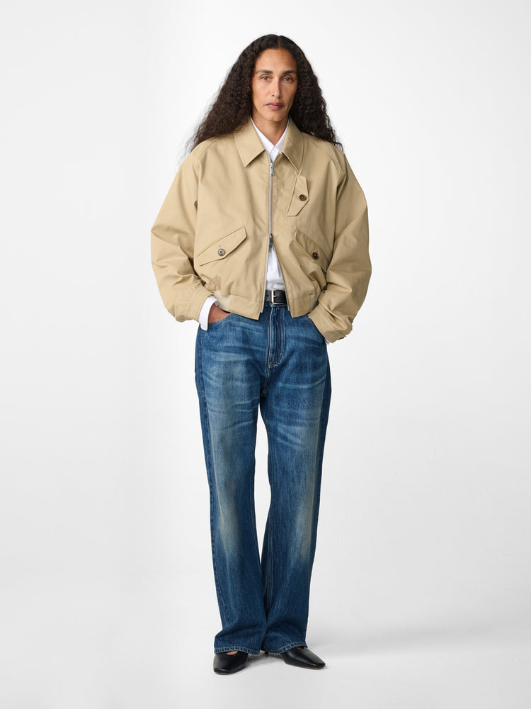 Luxor Straight Leg Denim Pant in Thrashed Indigo Wash