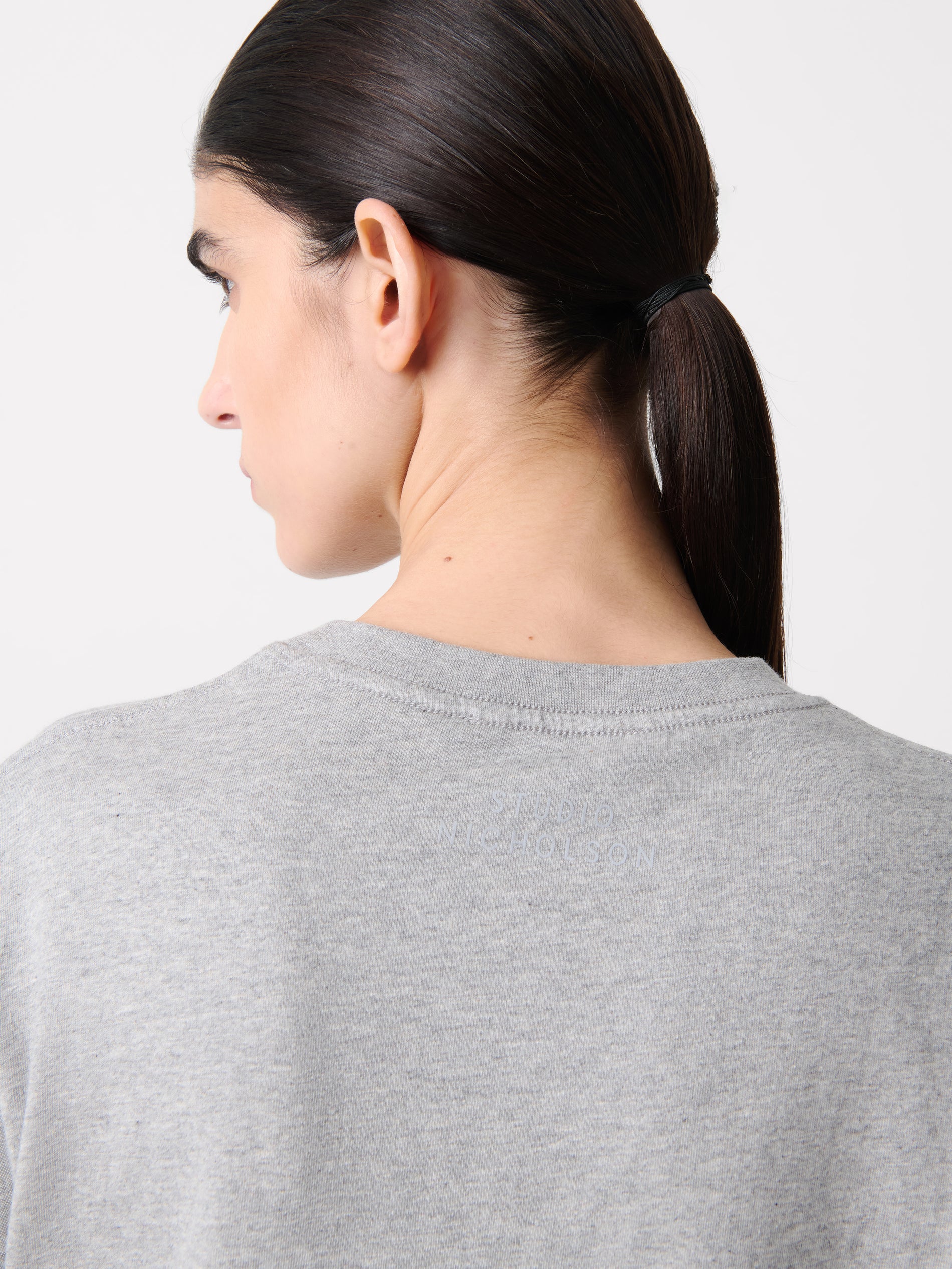Marine T-Shirt in Grey Marl - Studio Nicholson