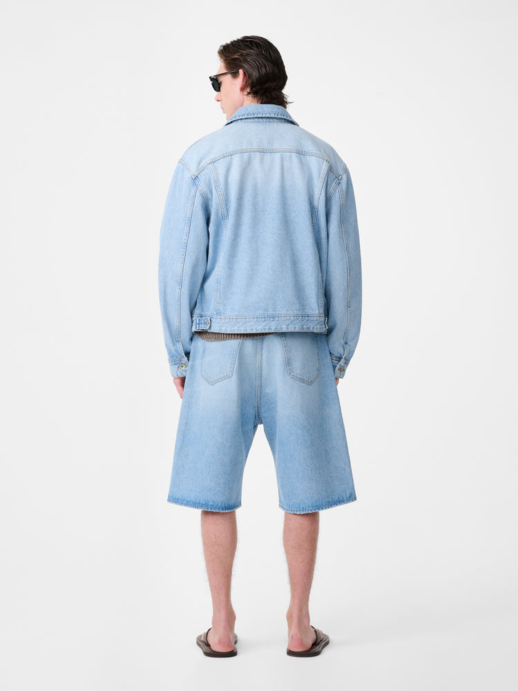 Marylebone Denim Short in Bleached Wash