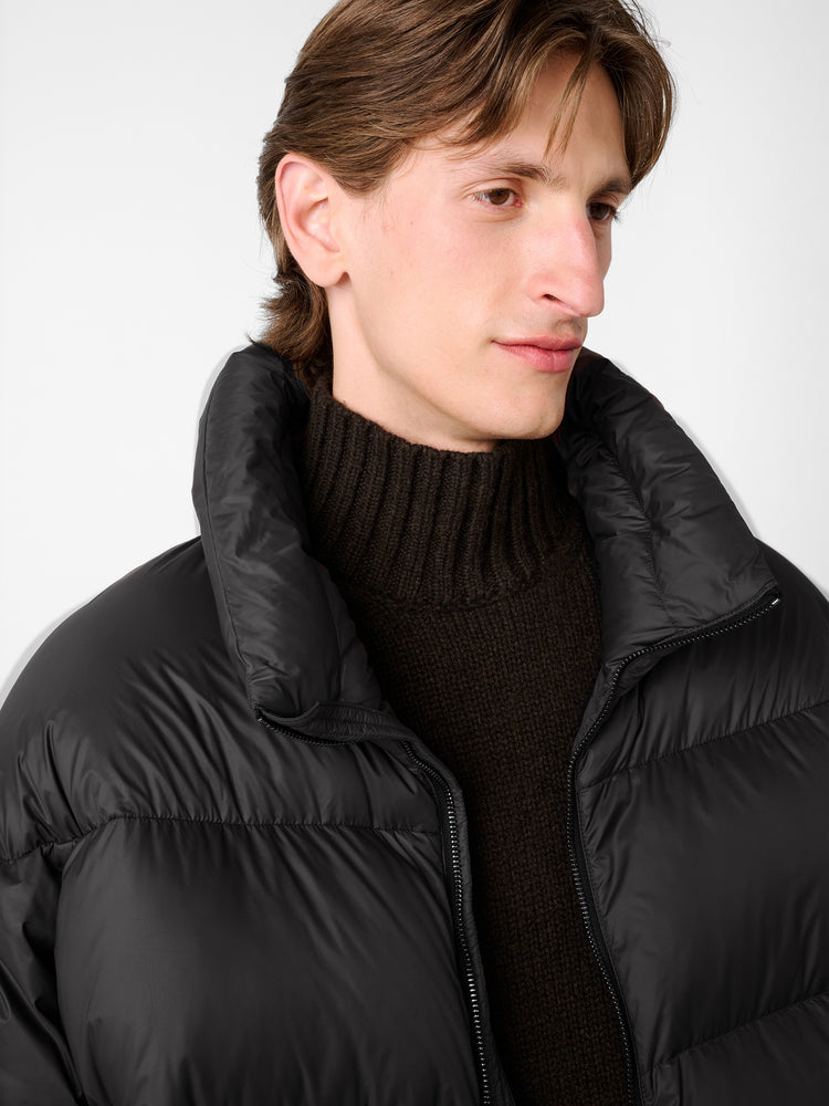 Massey Puffer Jacket in Black