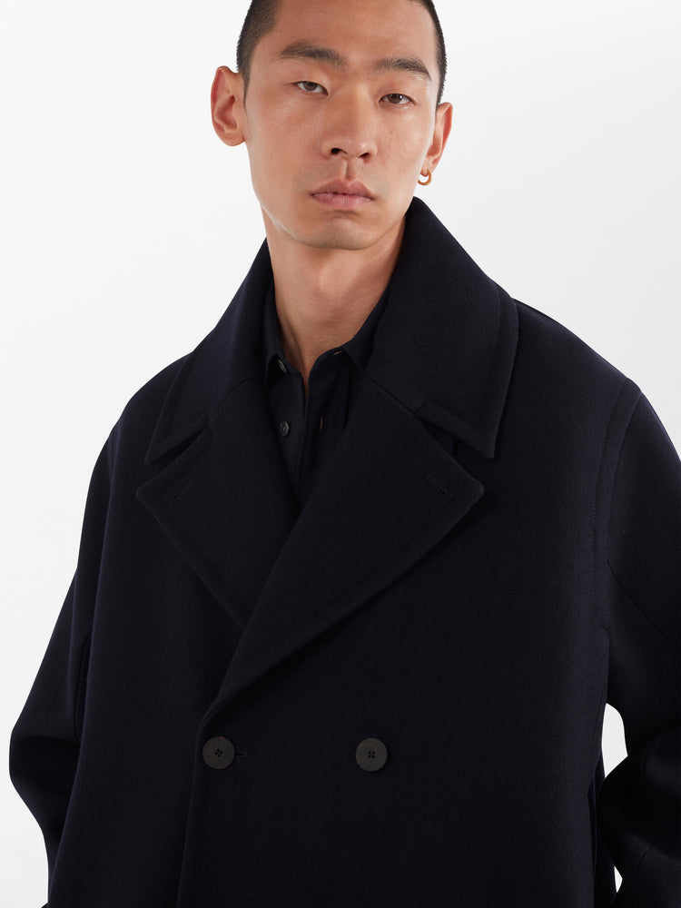 Maste Coat in Dark Navy