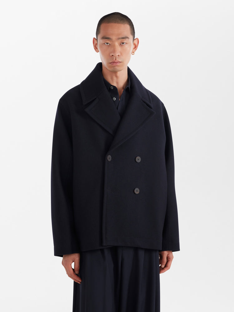 Maste Coat in Dark Navy