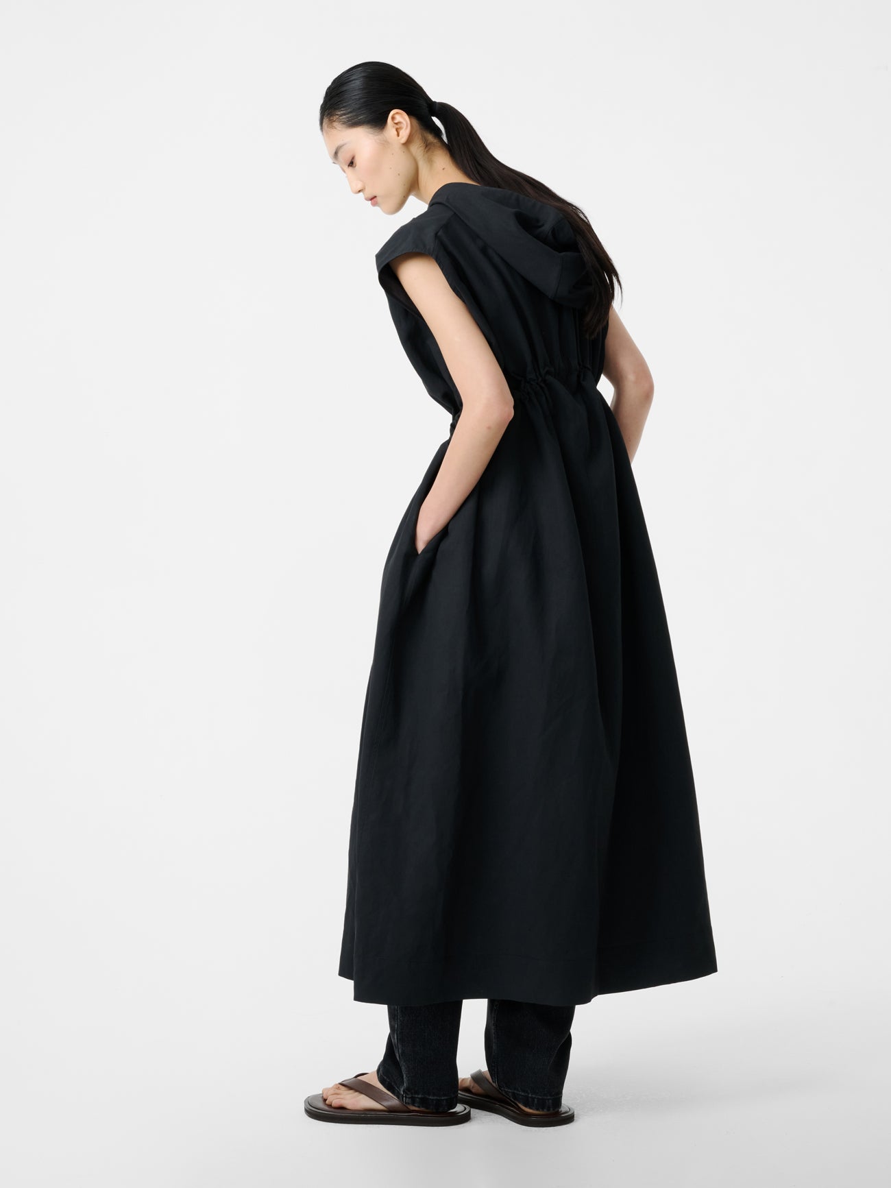 Maturin Dress in Black Grape