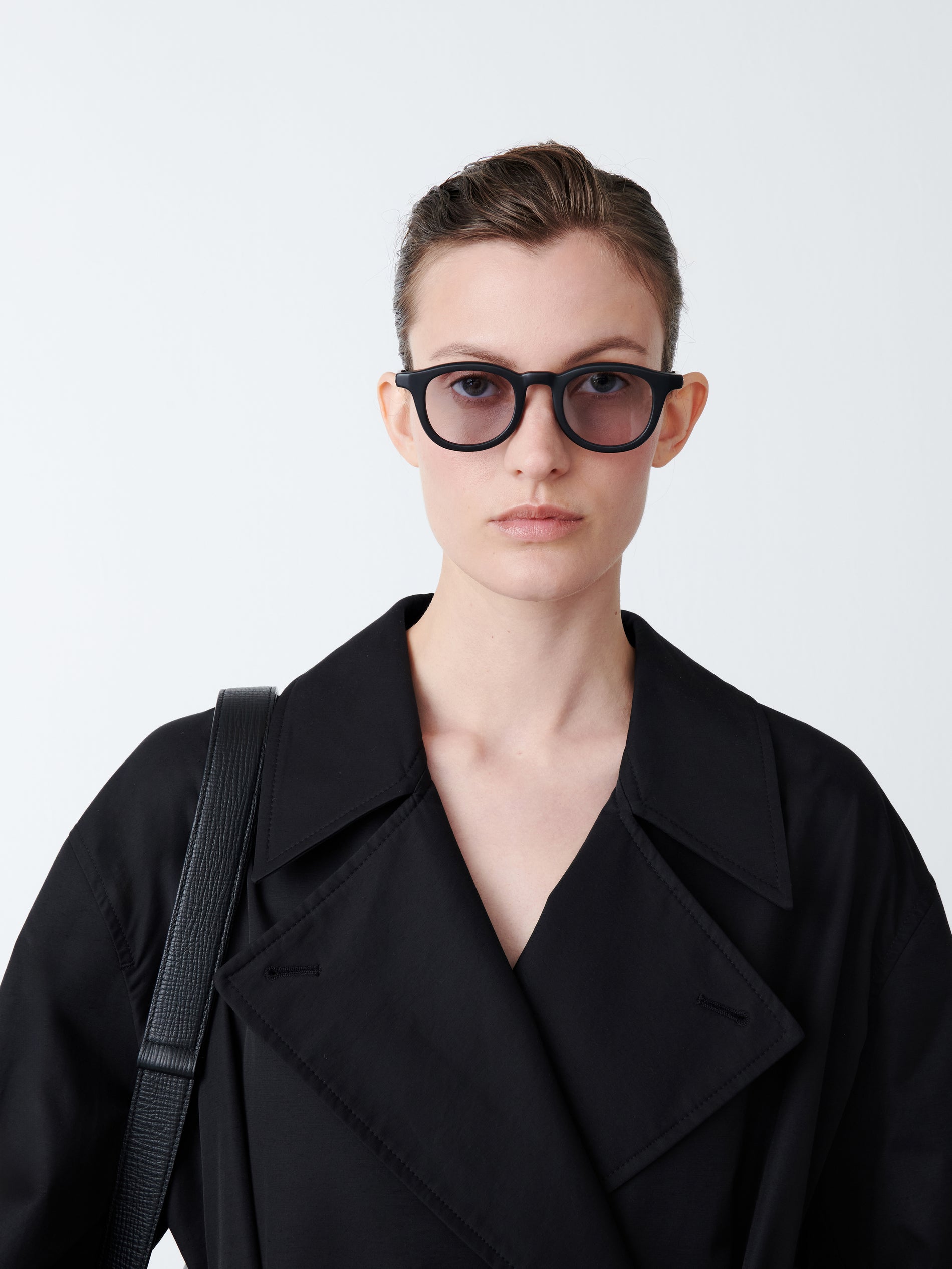 Mawer Coat in Black Grape - Studio Nicholson