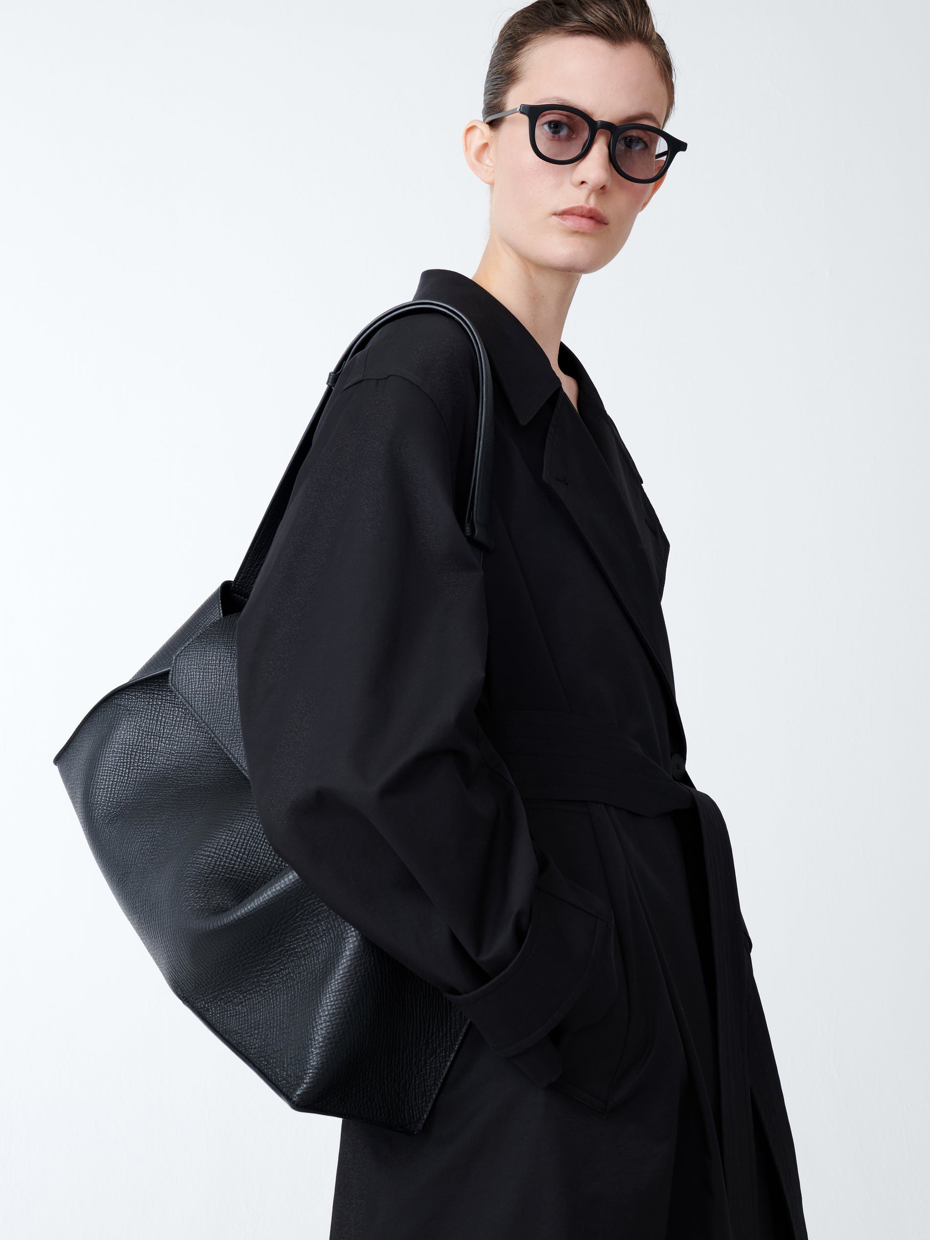 Mawer Coat in Black Grape - Studio Nicholson