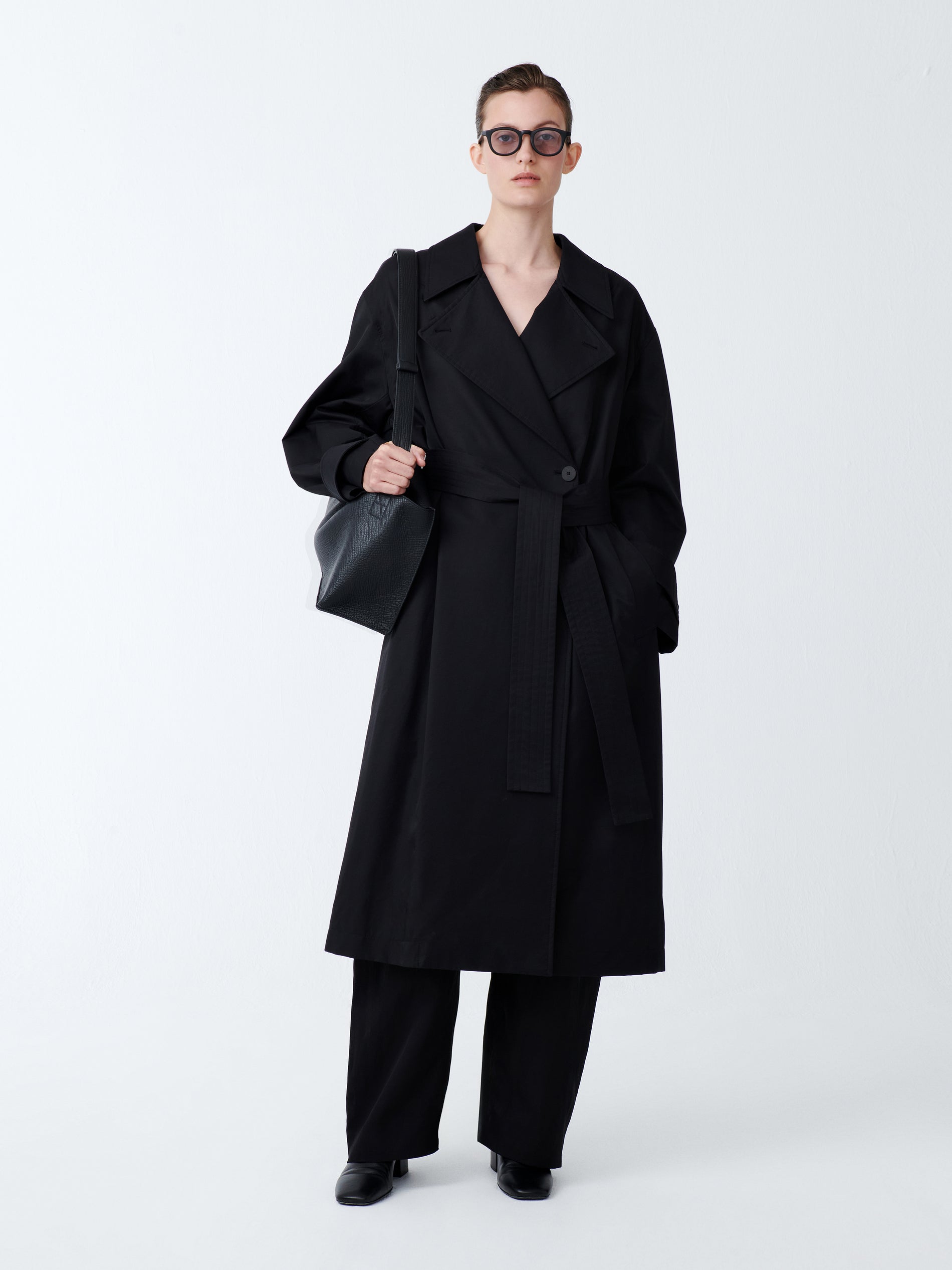 Mawer Coat in Black Grape - Studio Nicholson