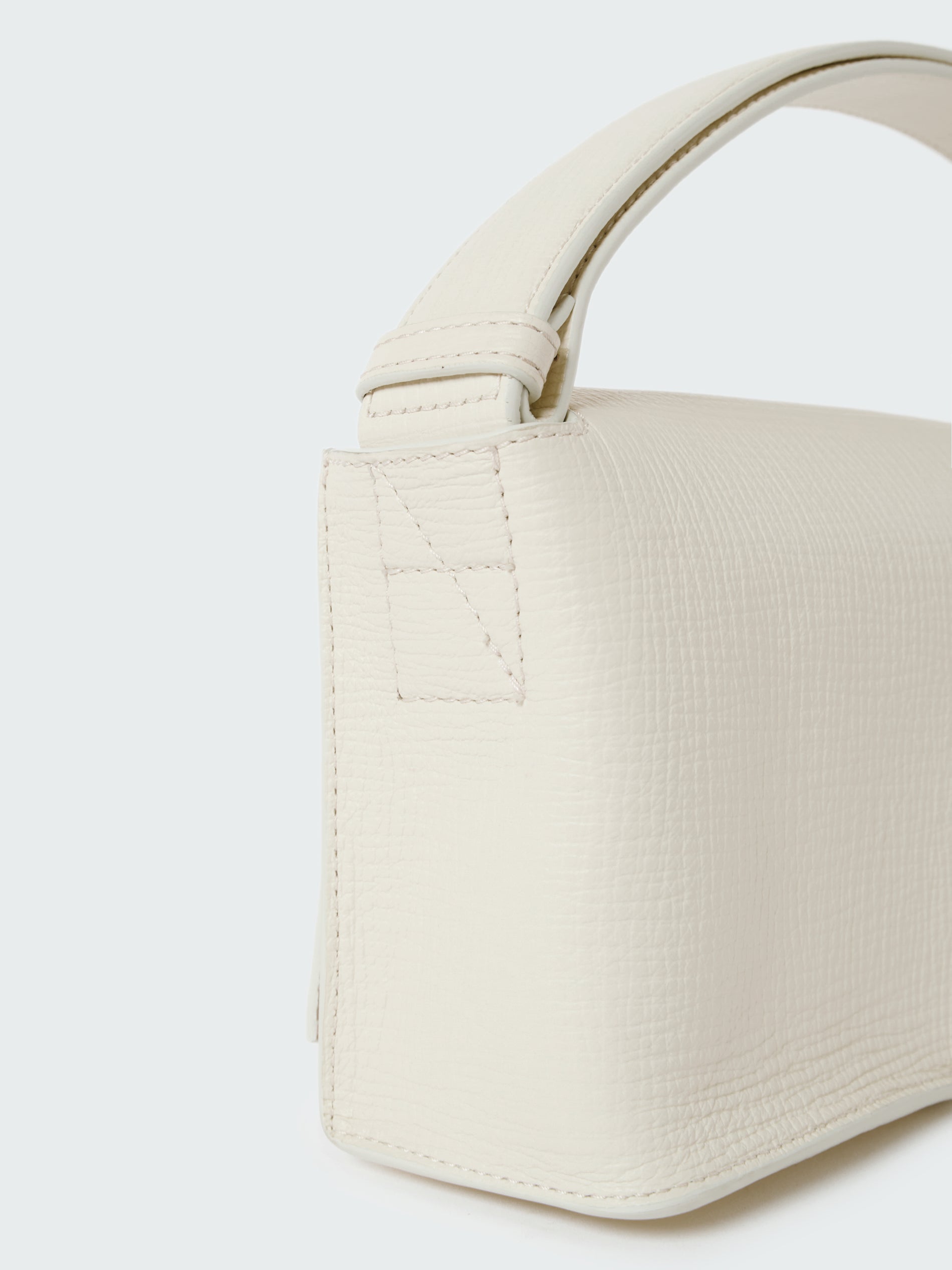 Meshi Mini Leather Bag in Parchment
