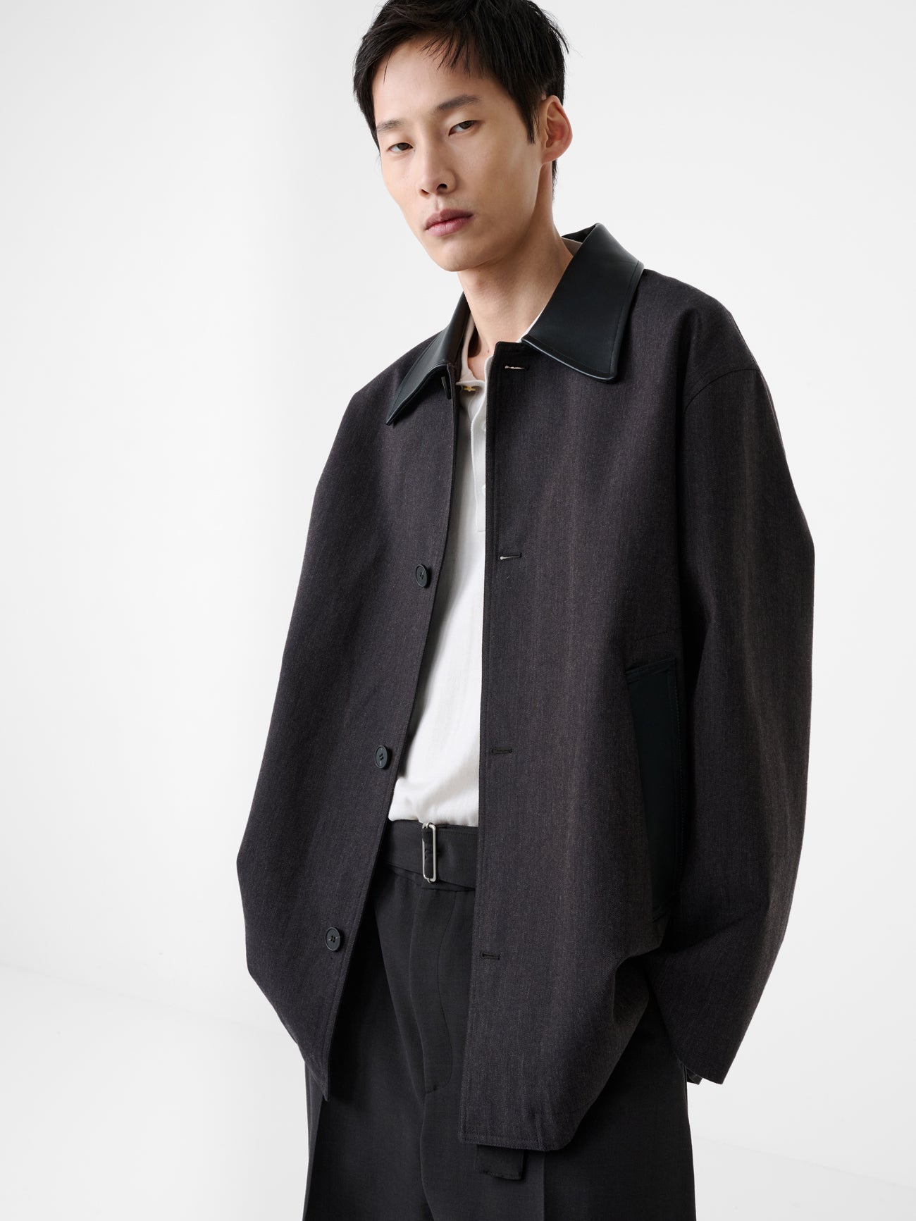 Meter Jacket in Brown Marl - Studio Nicholson