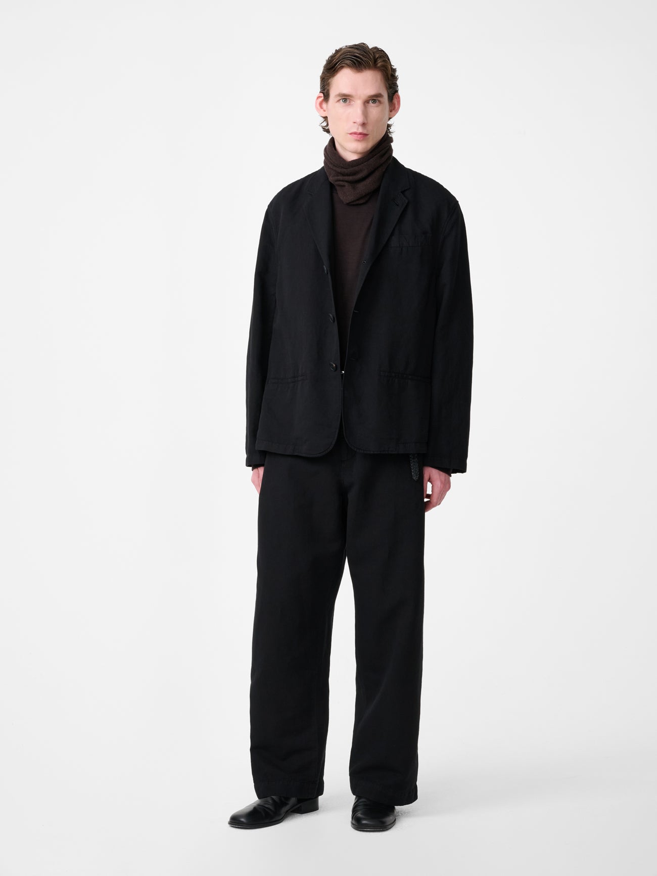 Minard Linen Pant in Black