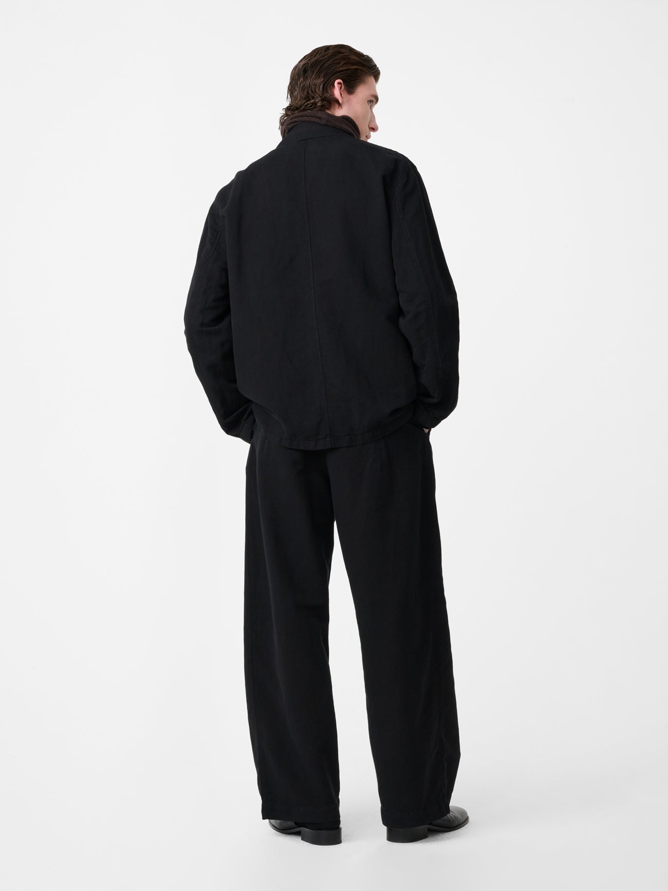 Minard Linen Pant in Black