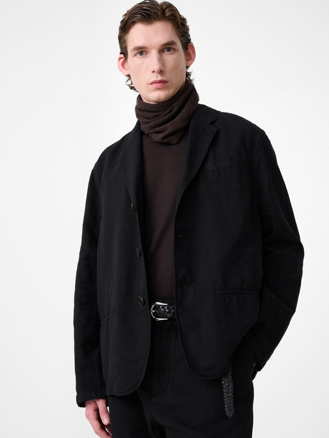 Minard Linen Pant in Black