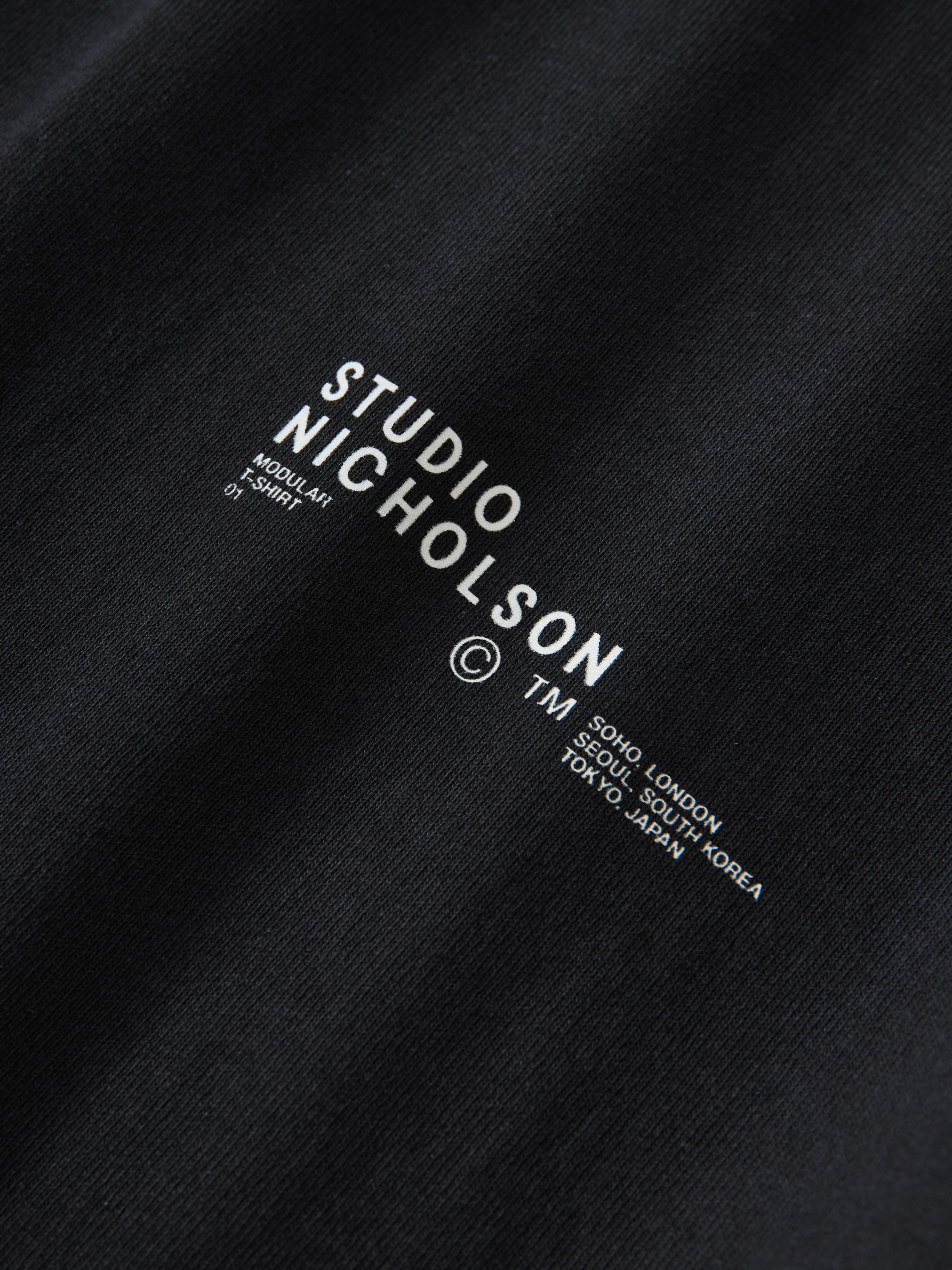 Module T-Shirt in Black - Studio Nicholson