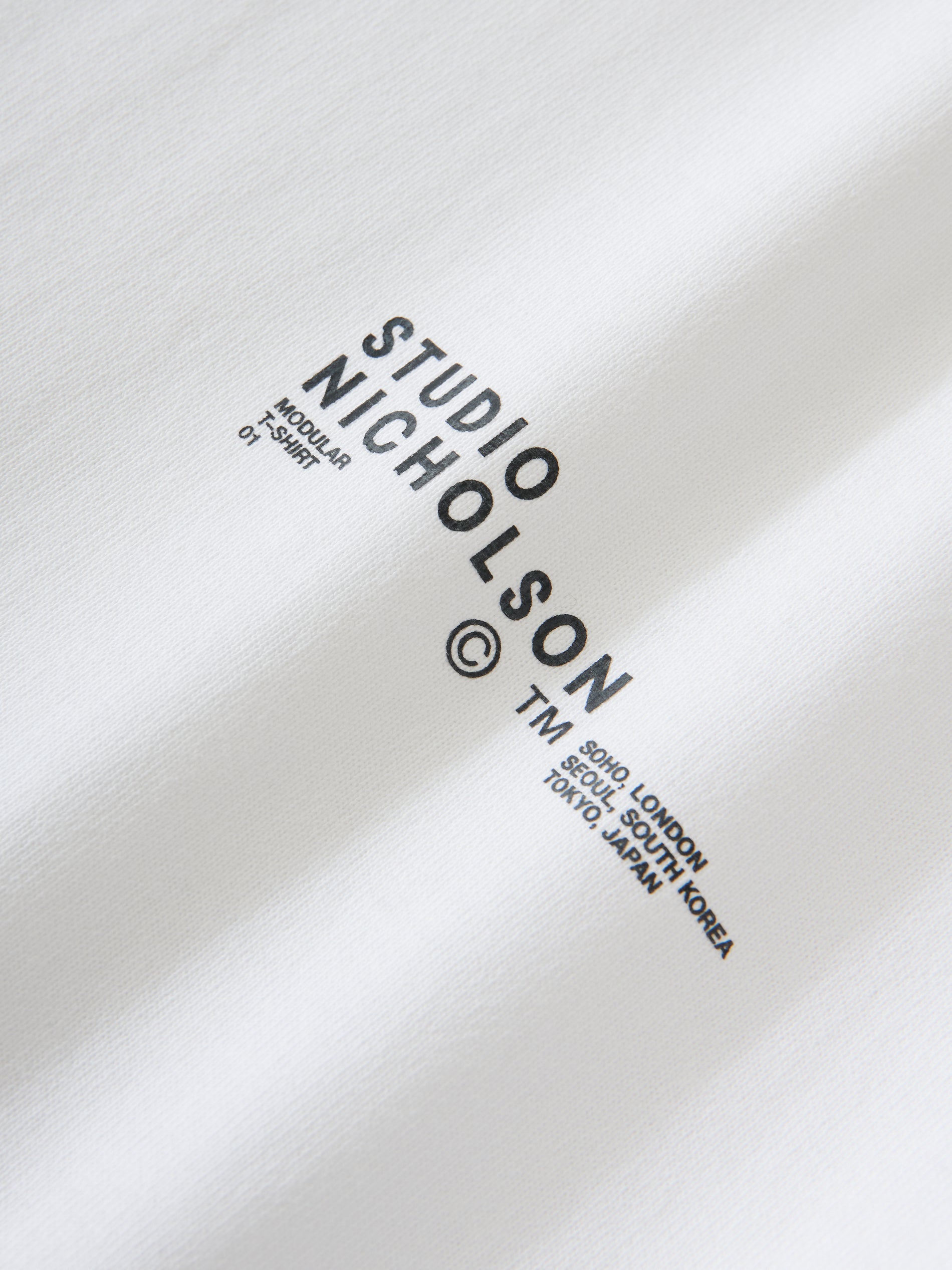 Module T-Shirt in White - Studio Nicholson