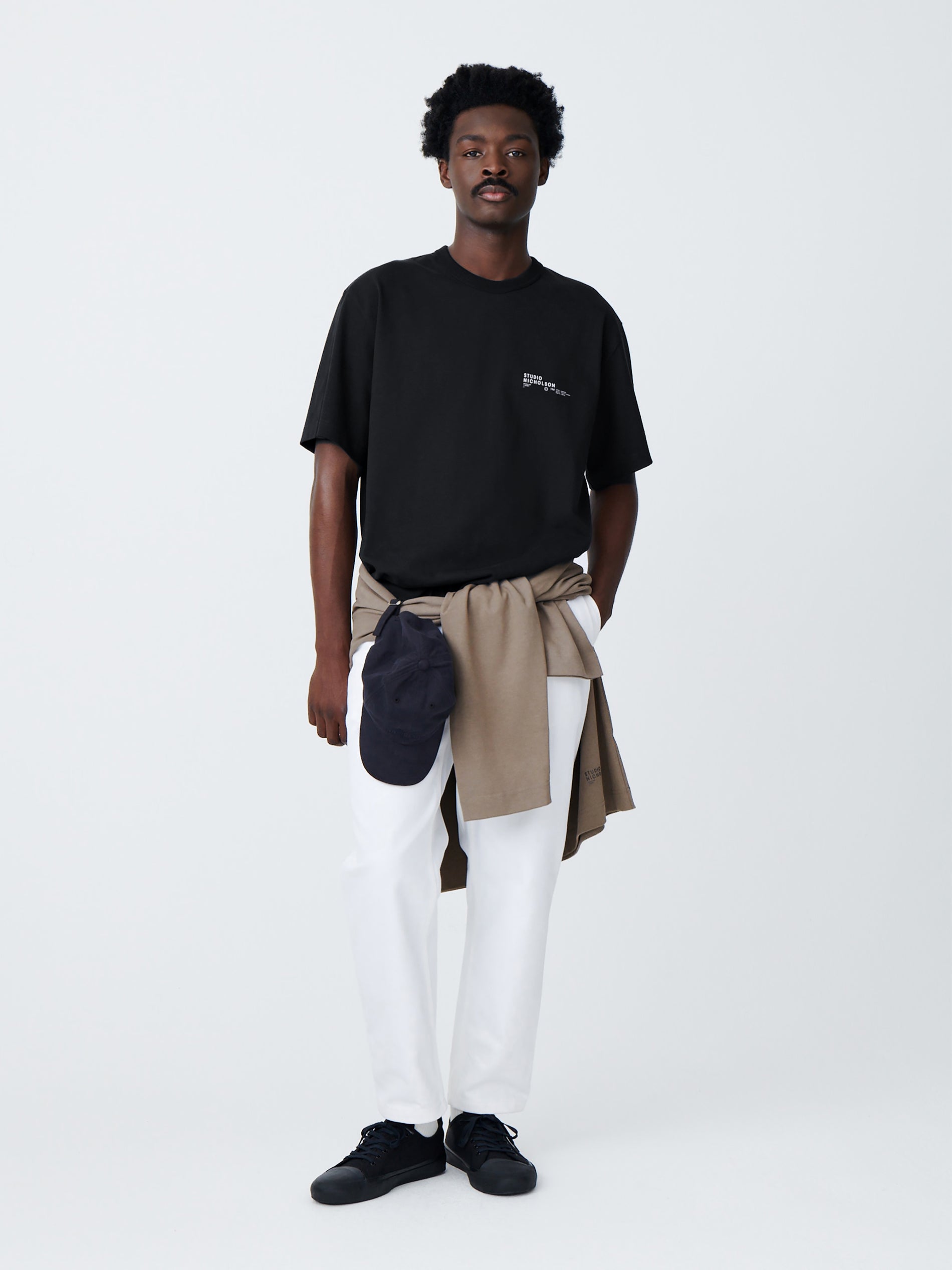 Module T-Shirt in Black - Studio Nicholson
