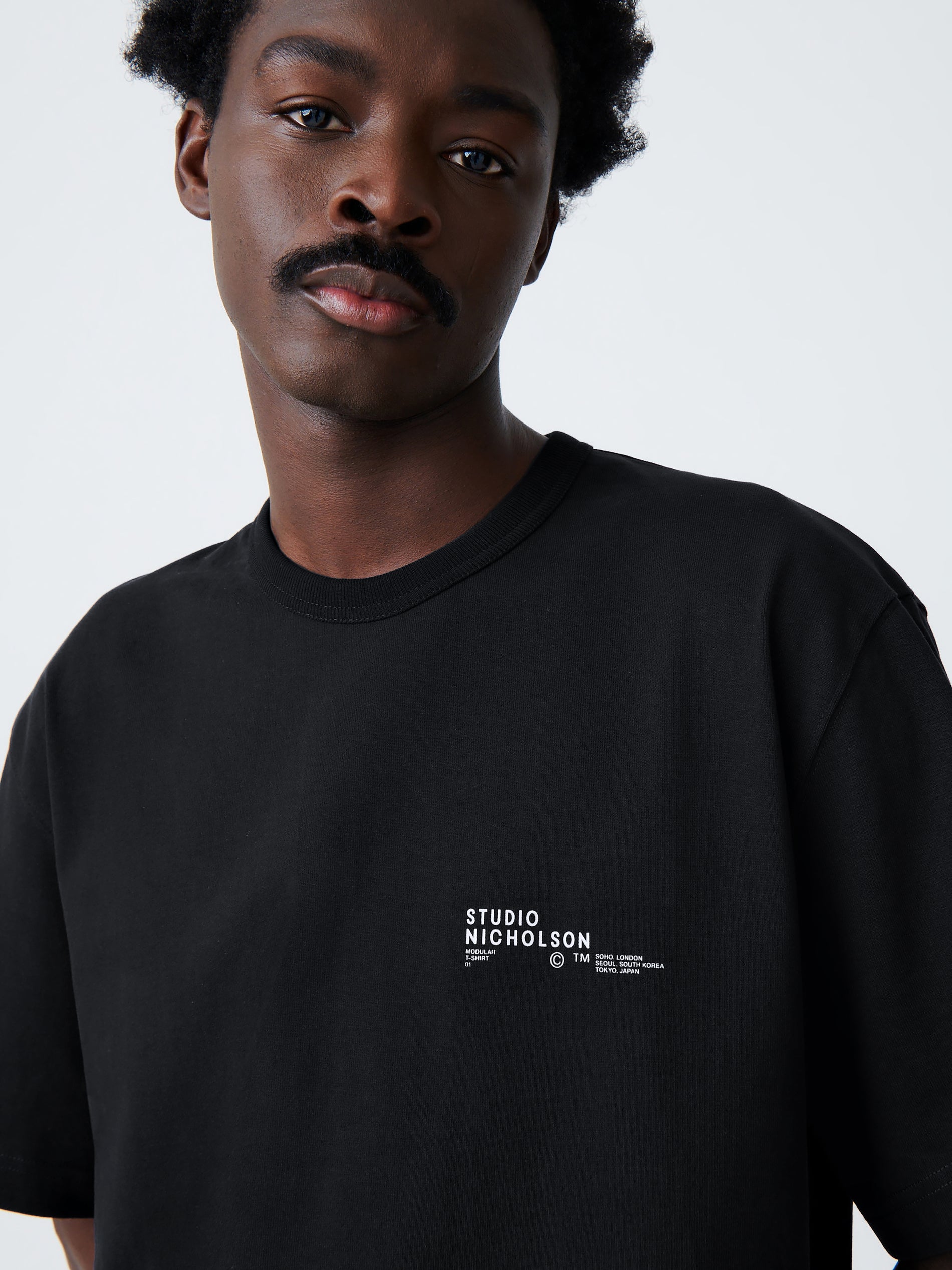 Module T-Shirt in Black - Studio Nicholson