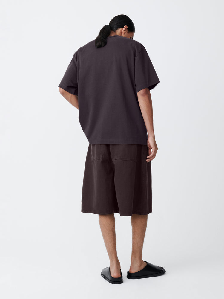 Module T-Shirt in Black Grape