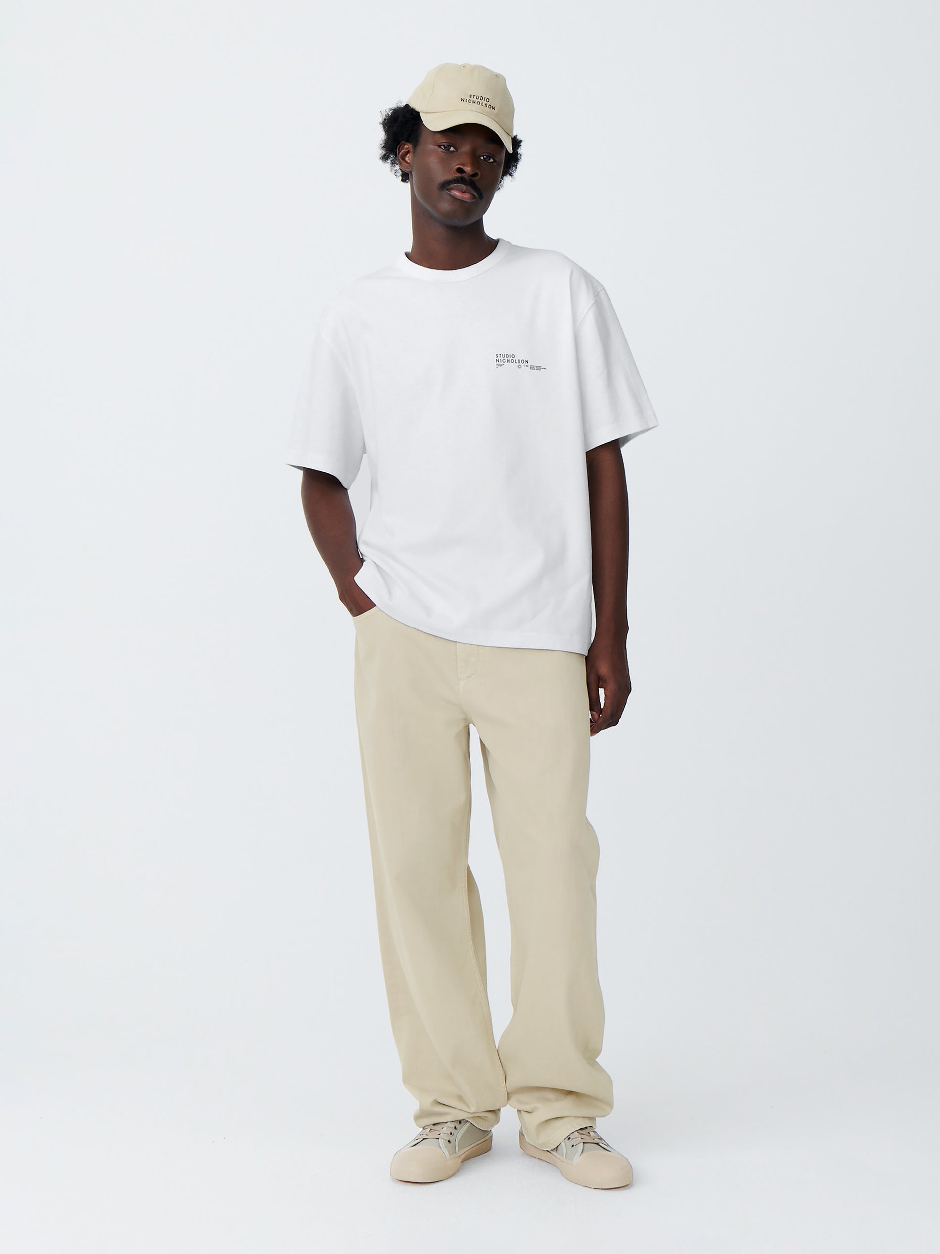 Module T-Shirt in White - Studio Nicholson