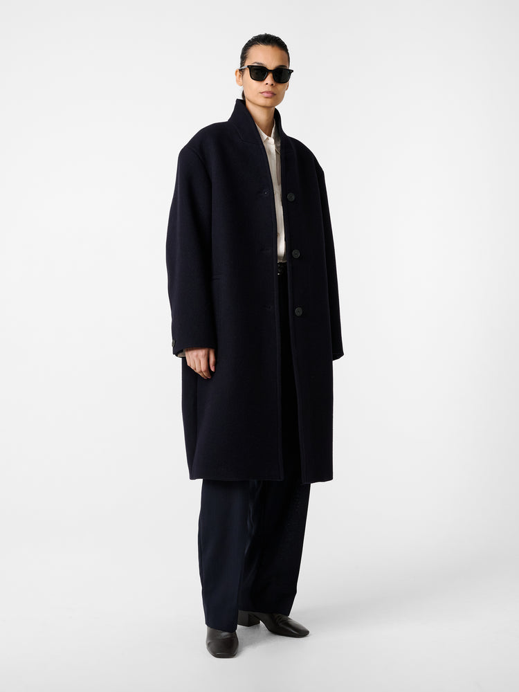 Morro Coat in Dark Navy