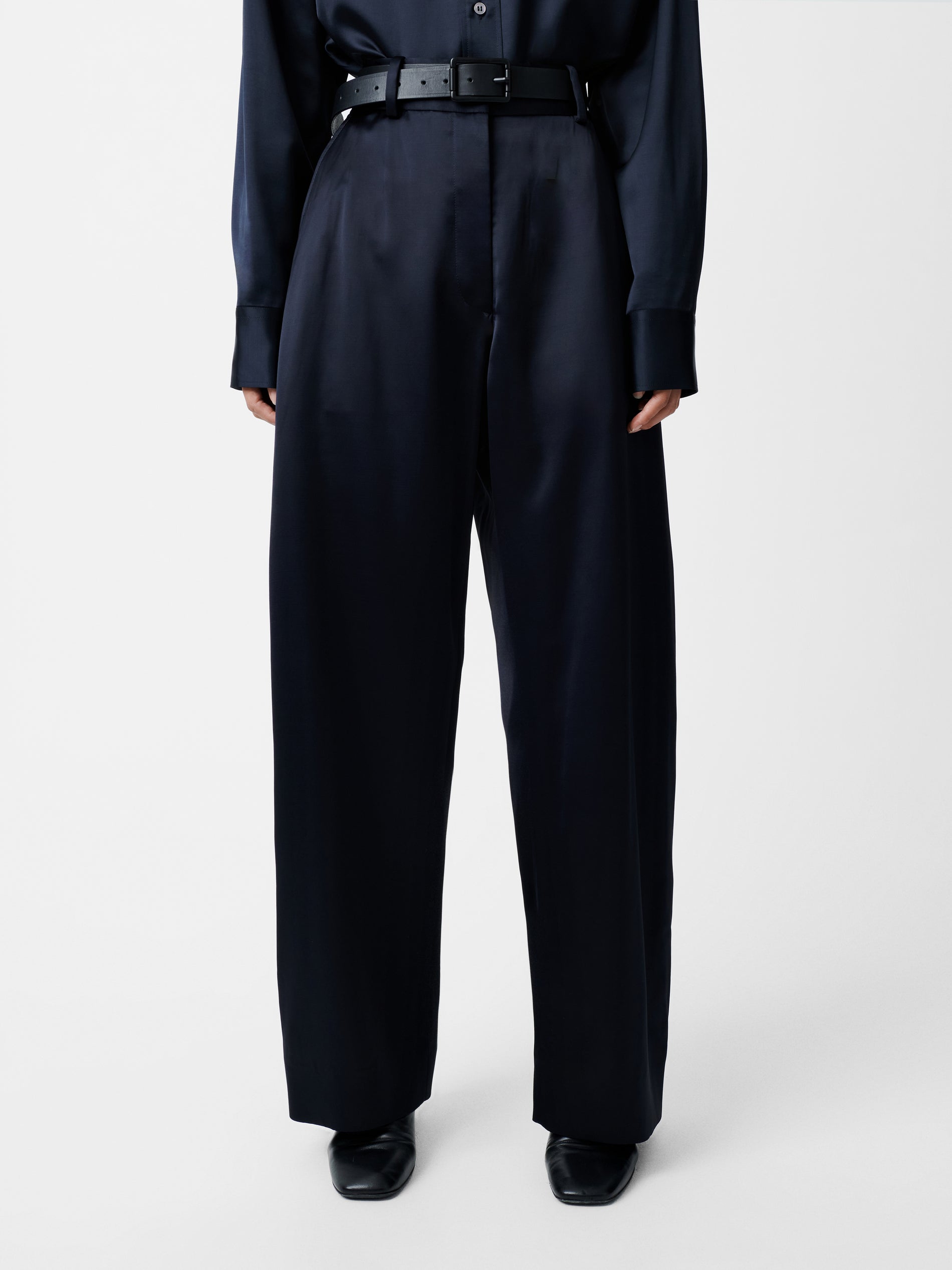 Myers Pant in Black Ink - Studio Nicholson