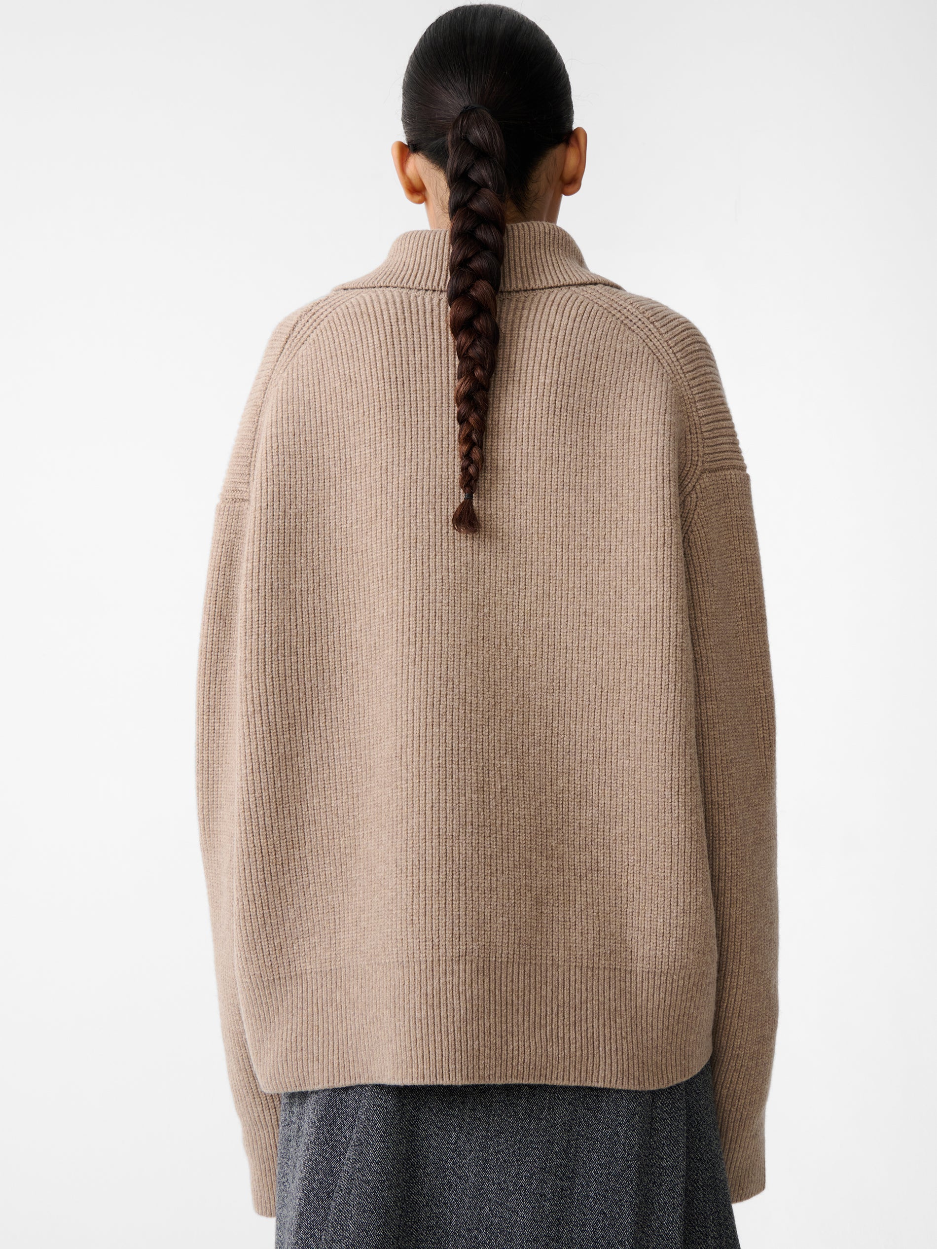 Nash Knit Polo in Oatmeal