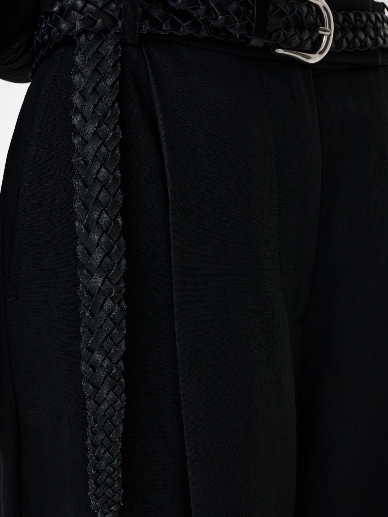 Nasser Pant in Black Grape - Studio Nicholson