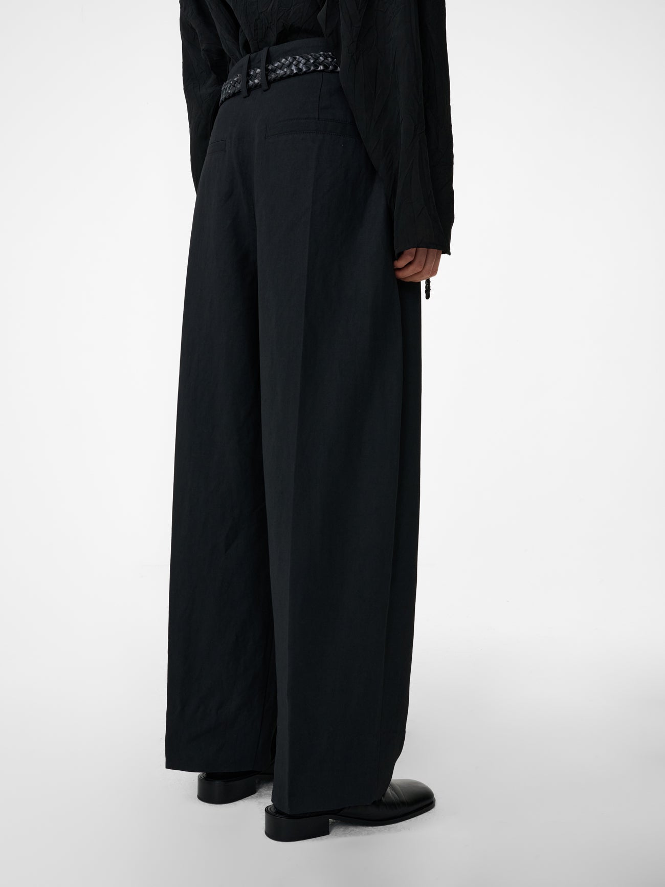 Nasser Pant in Black Grape - Studio Nicholson