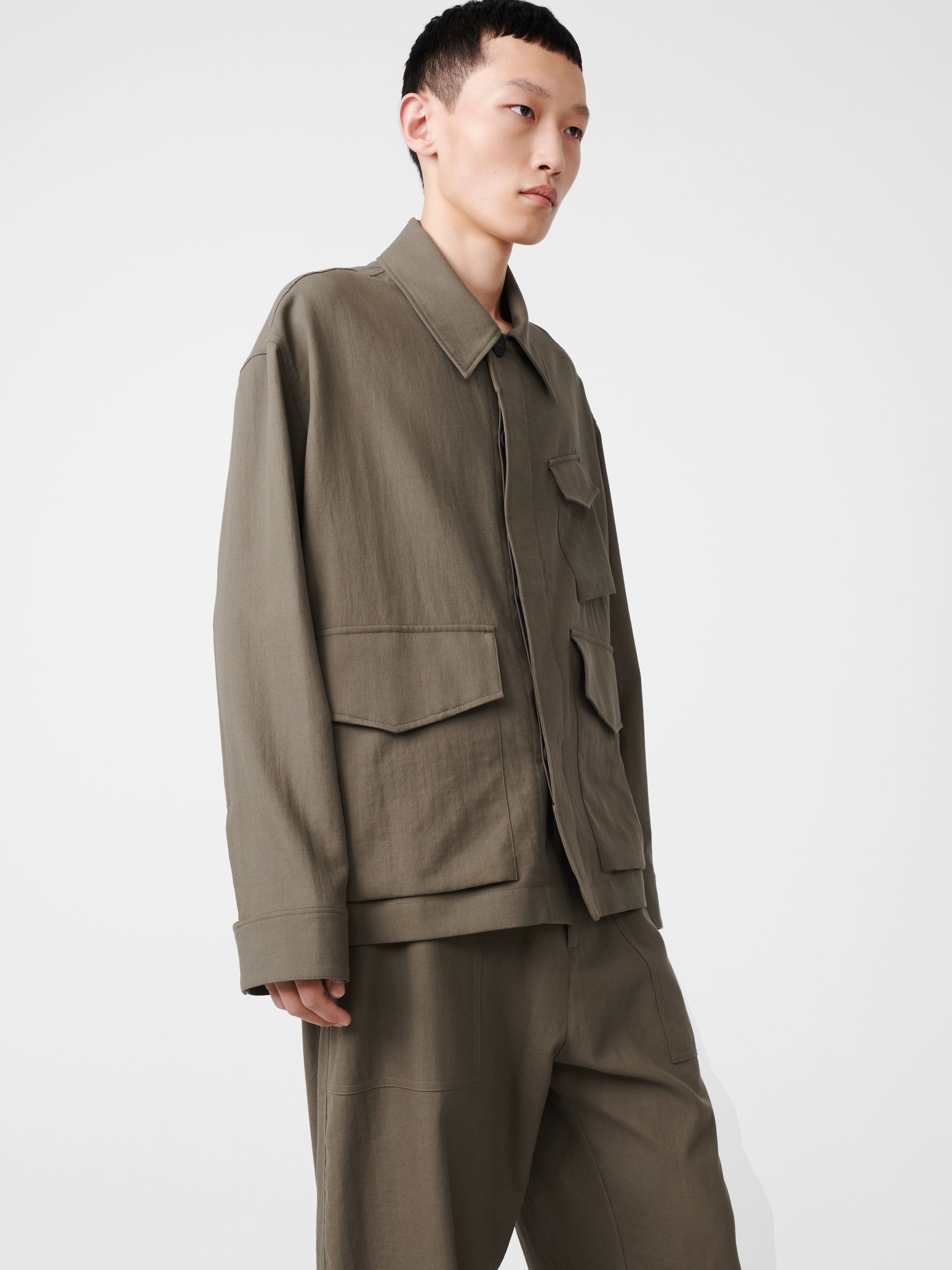 Nate Jacket in Fossil - Studio Nicholson