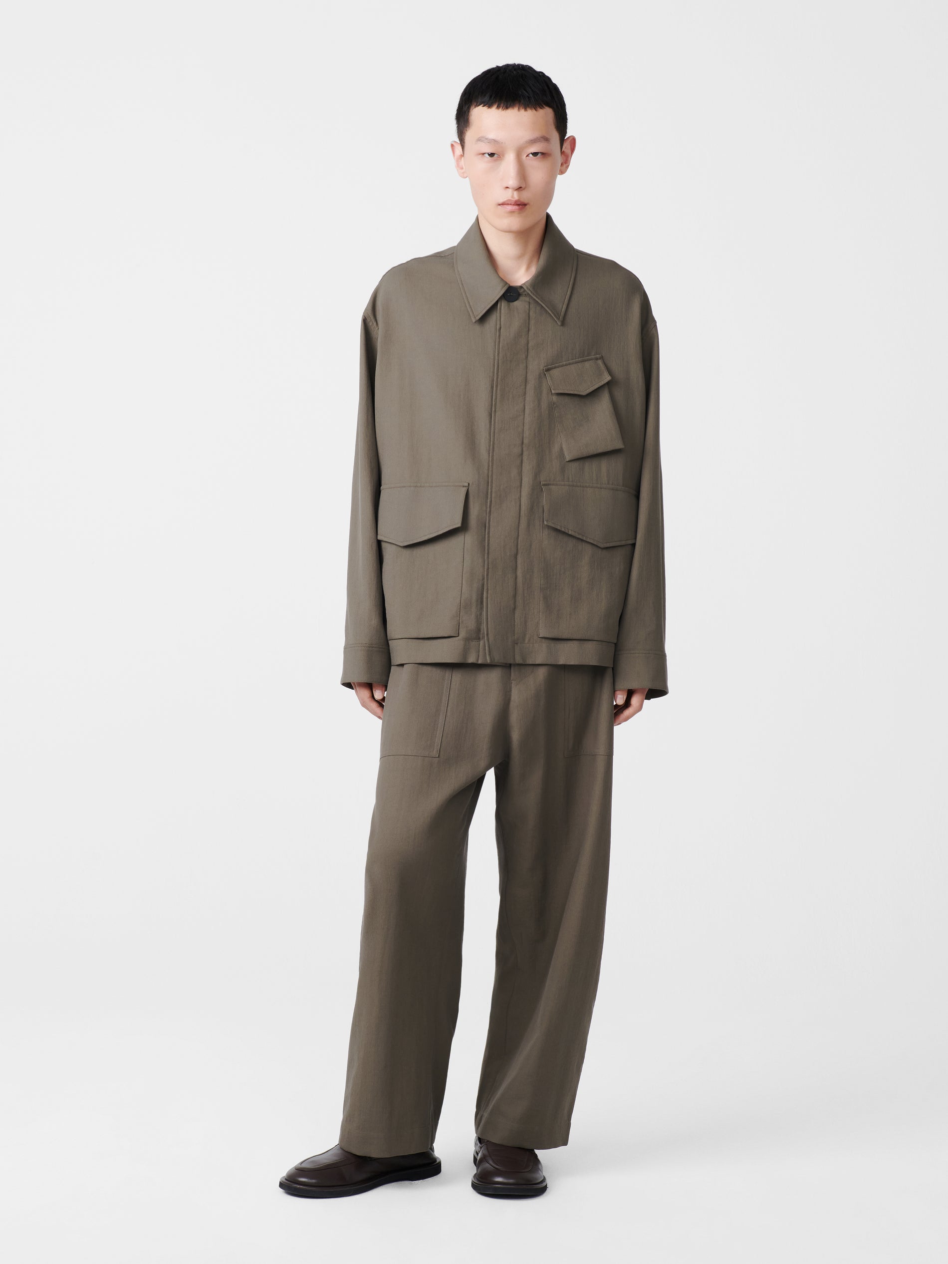 Nate Jacket in Fossil - Studio Nicholson