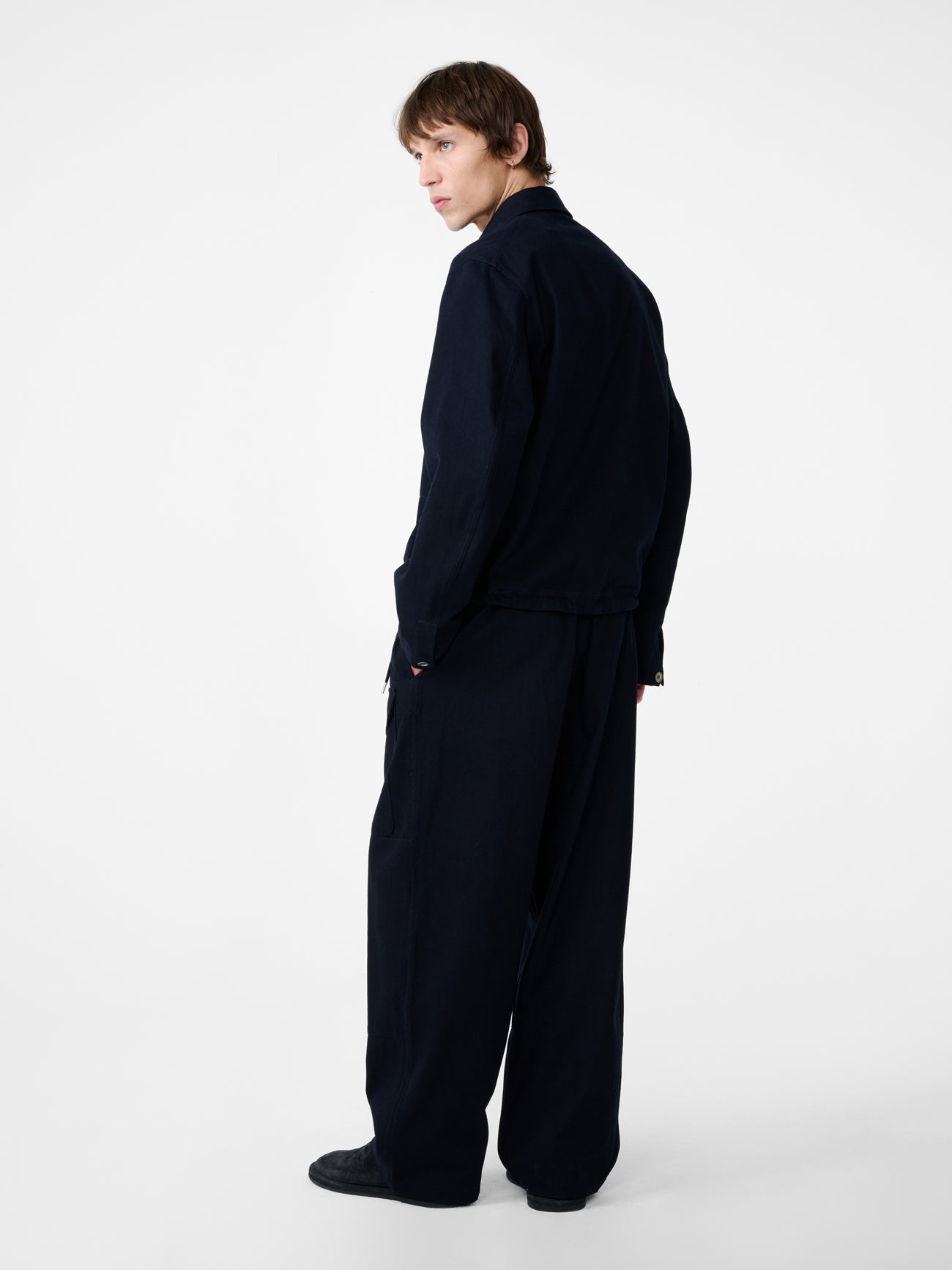 Nava Drawstring Pant in Indigo