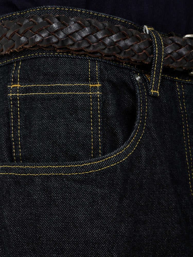 Neive Italian Denim Pant in Black - Studio Nicholson