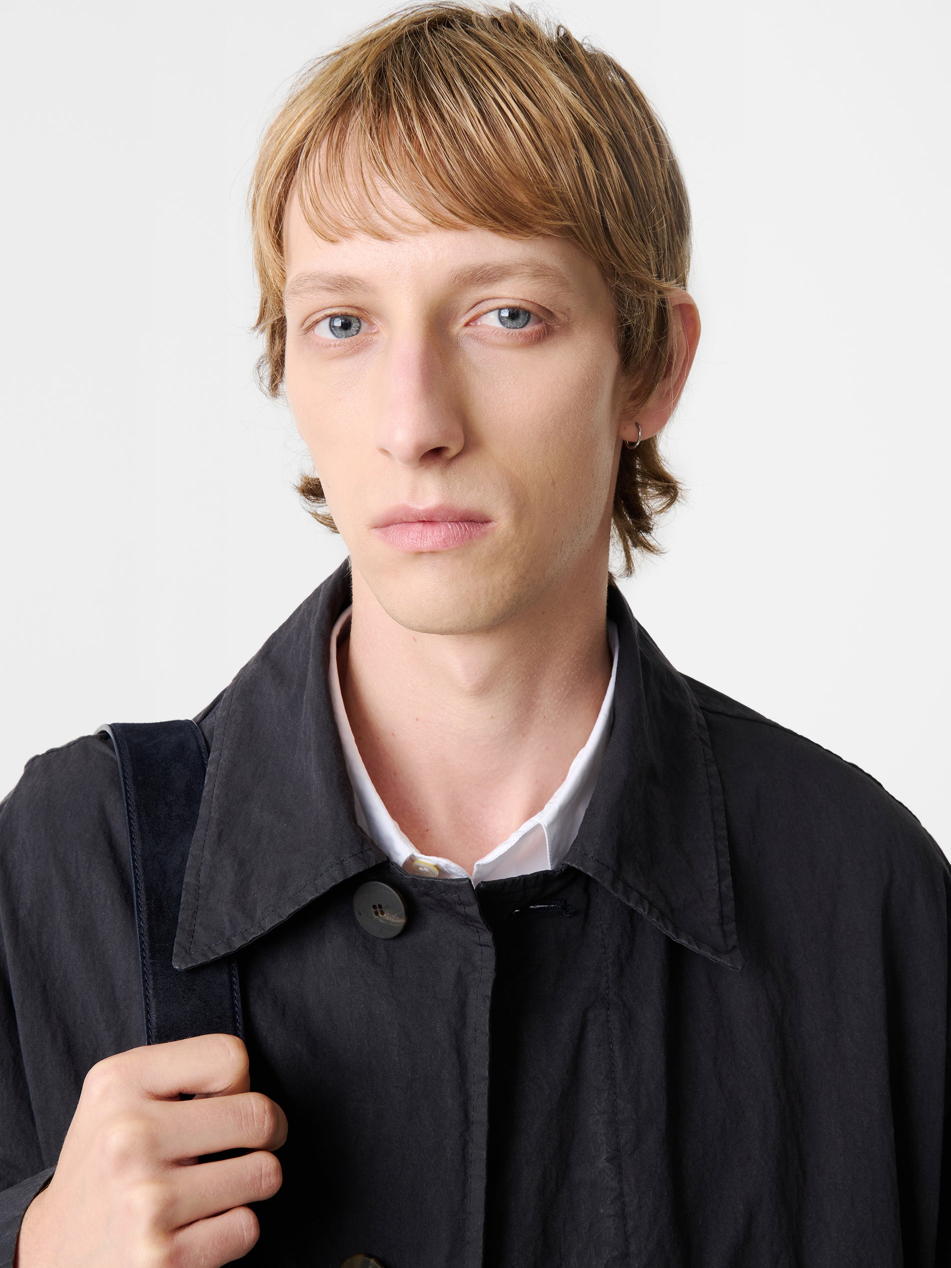 Nevis Coat in Dark Navy - Studio Nicholson