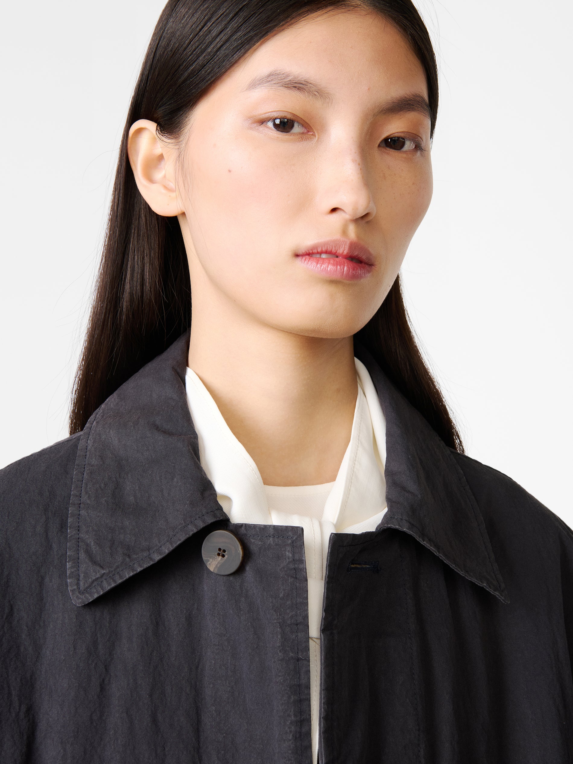 Nevis Coat in Dark Navy - Studio Nicholson
