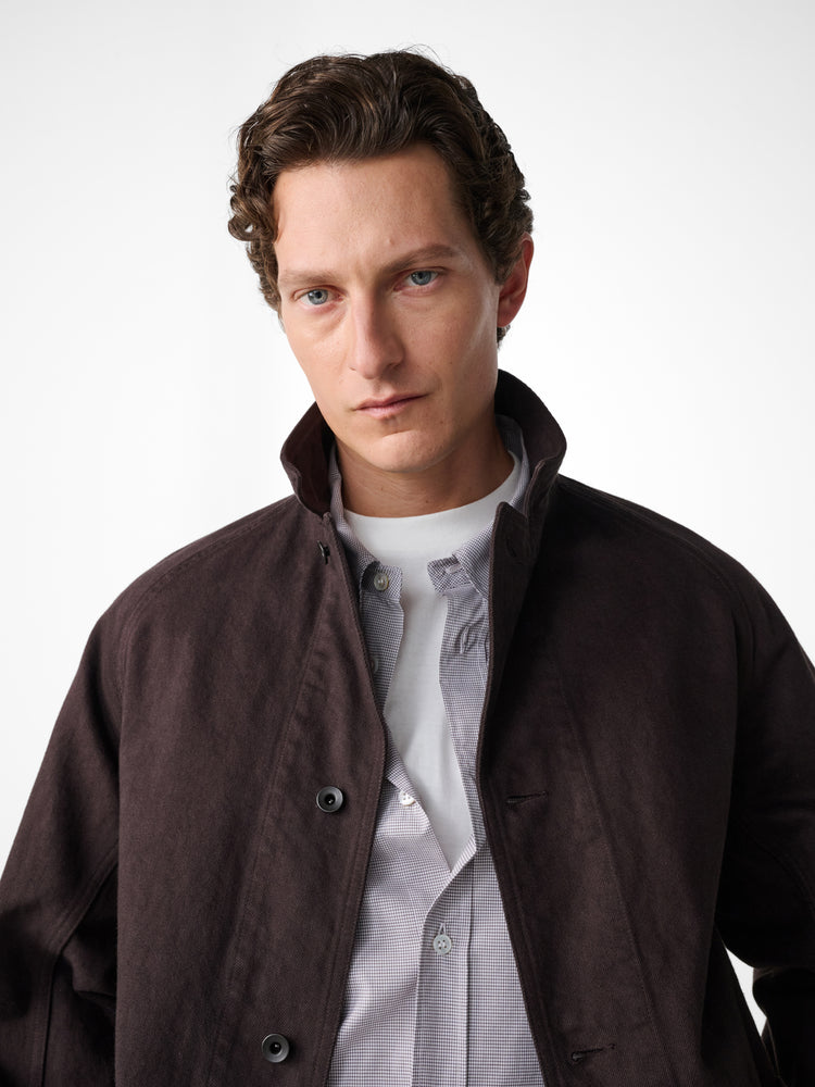 Newark Denim Jacket in Chocolate