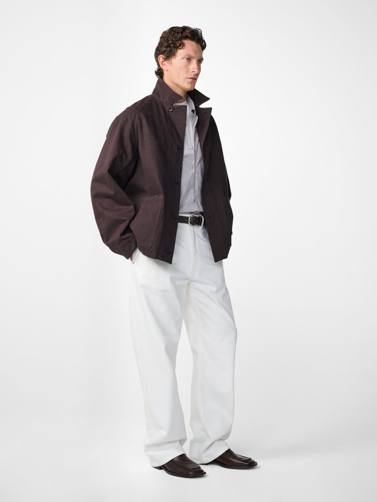 Newark Denim Jacket in Chocolate