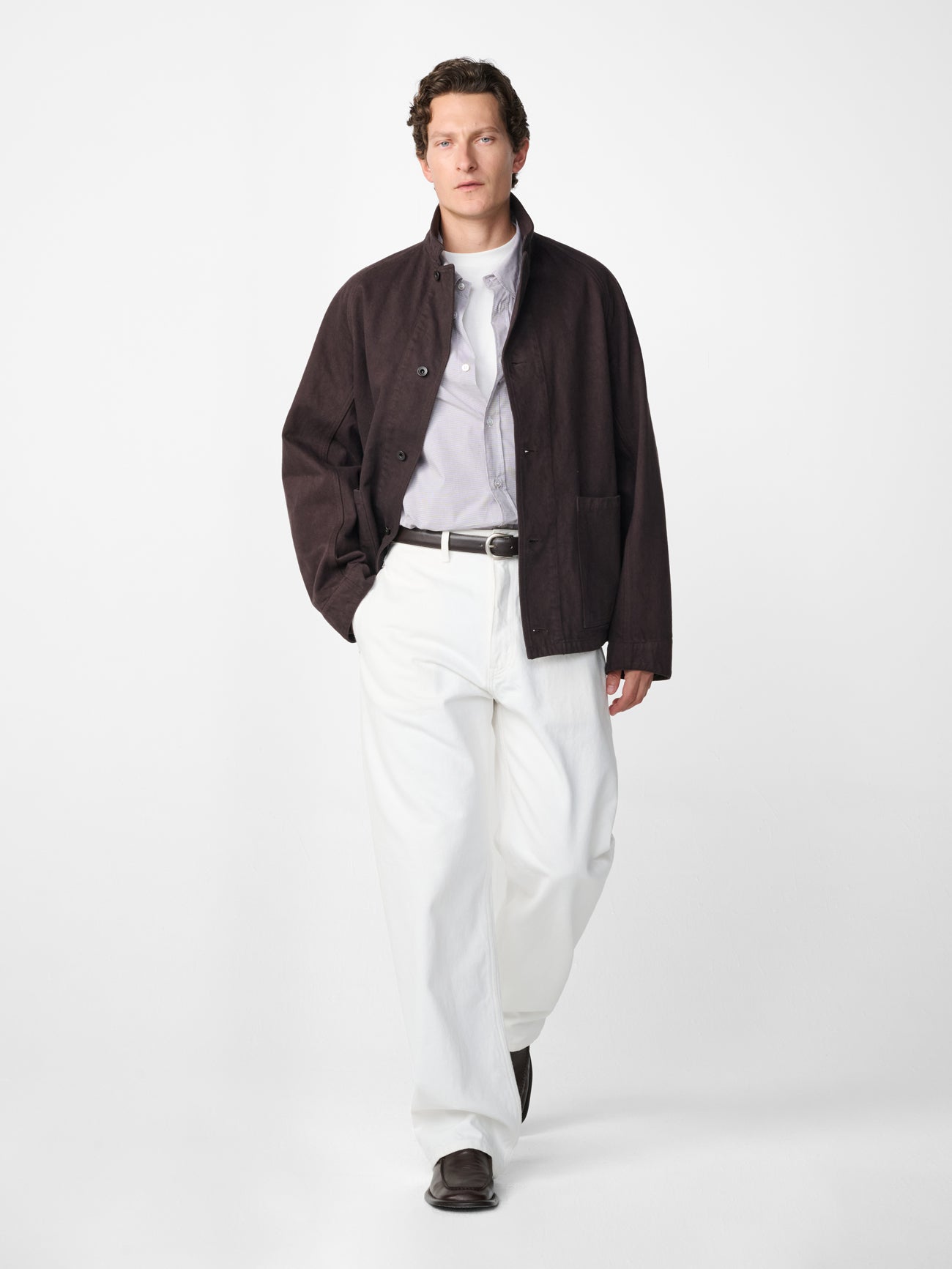 Newark Denim Jacket in Chocolate