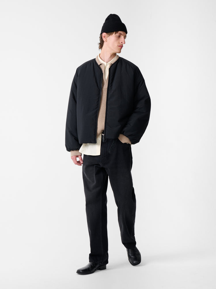 Nicio Padded Jacket in Darkest Navy