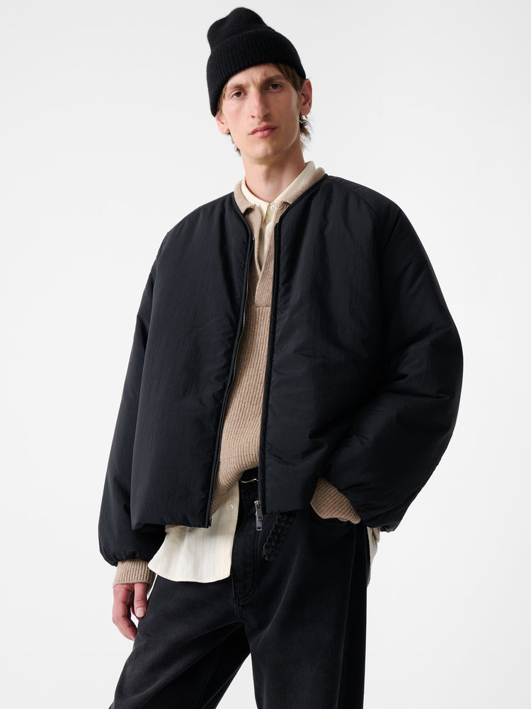 Nicio Padded Jacket in Darkest Navy