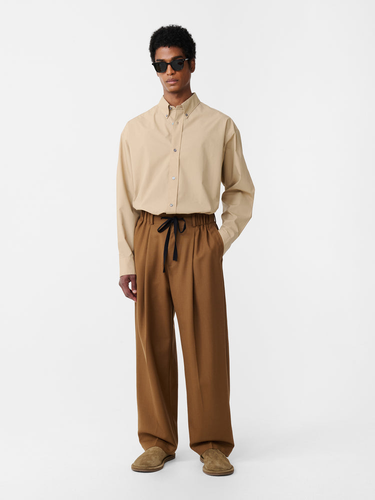 Noam Heritage Wool Pant in Tobacco