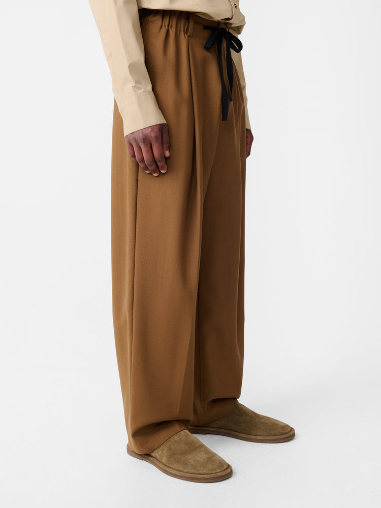 Noam Heritage Wool Pant in Tobacco