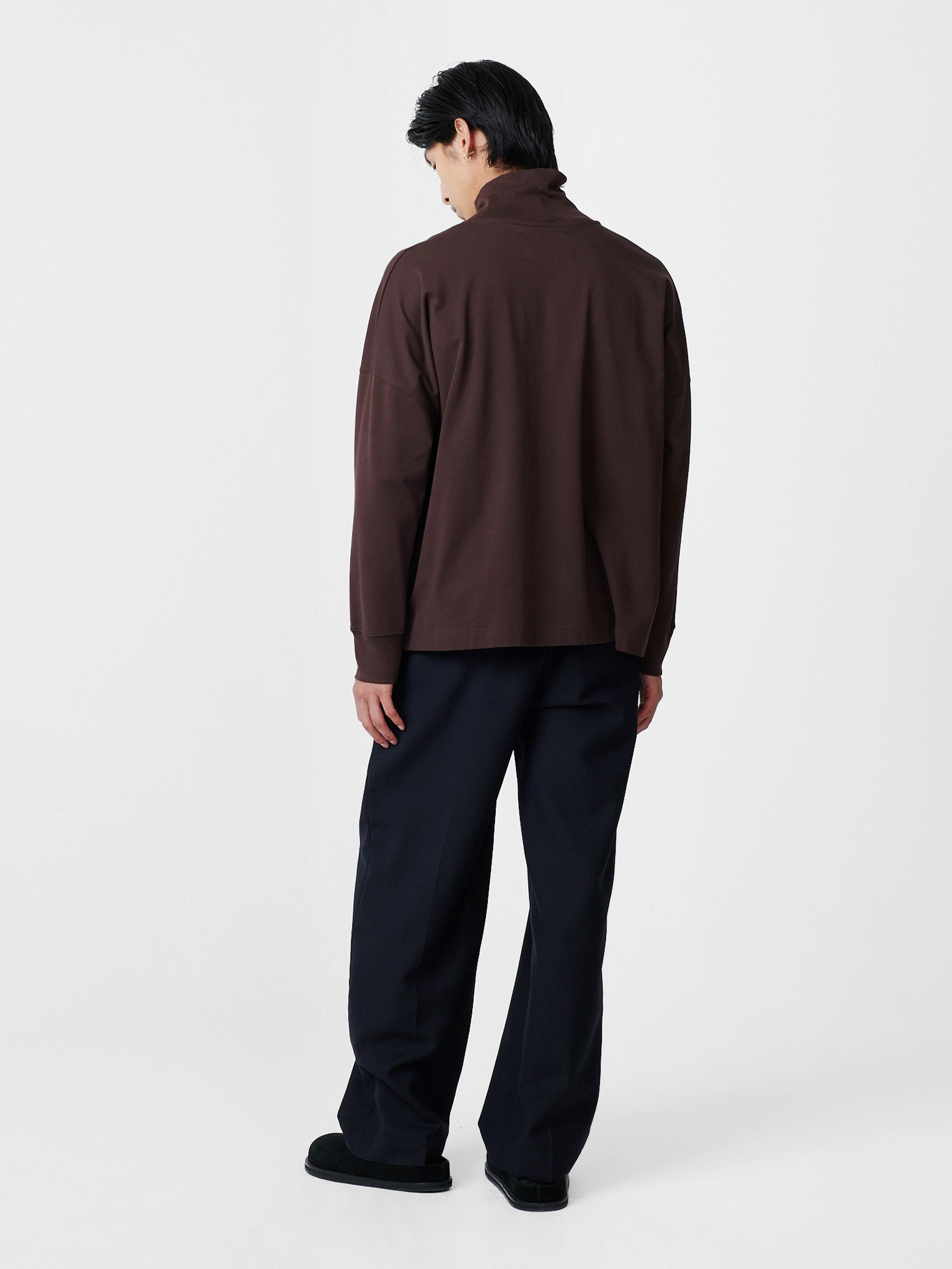 Noam Tropical Wool Pant in Darkest Navy - Studio Nicholson