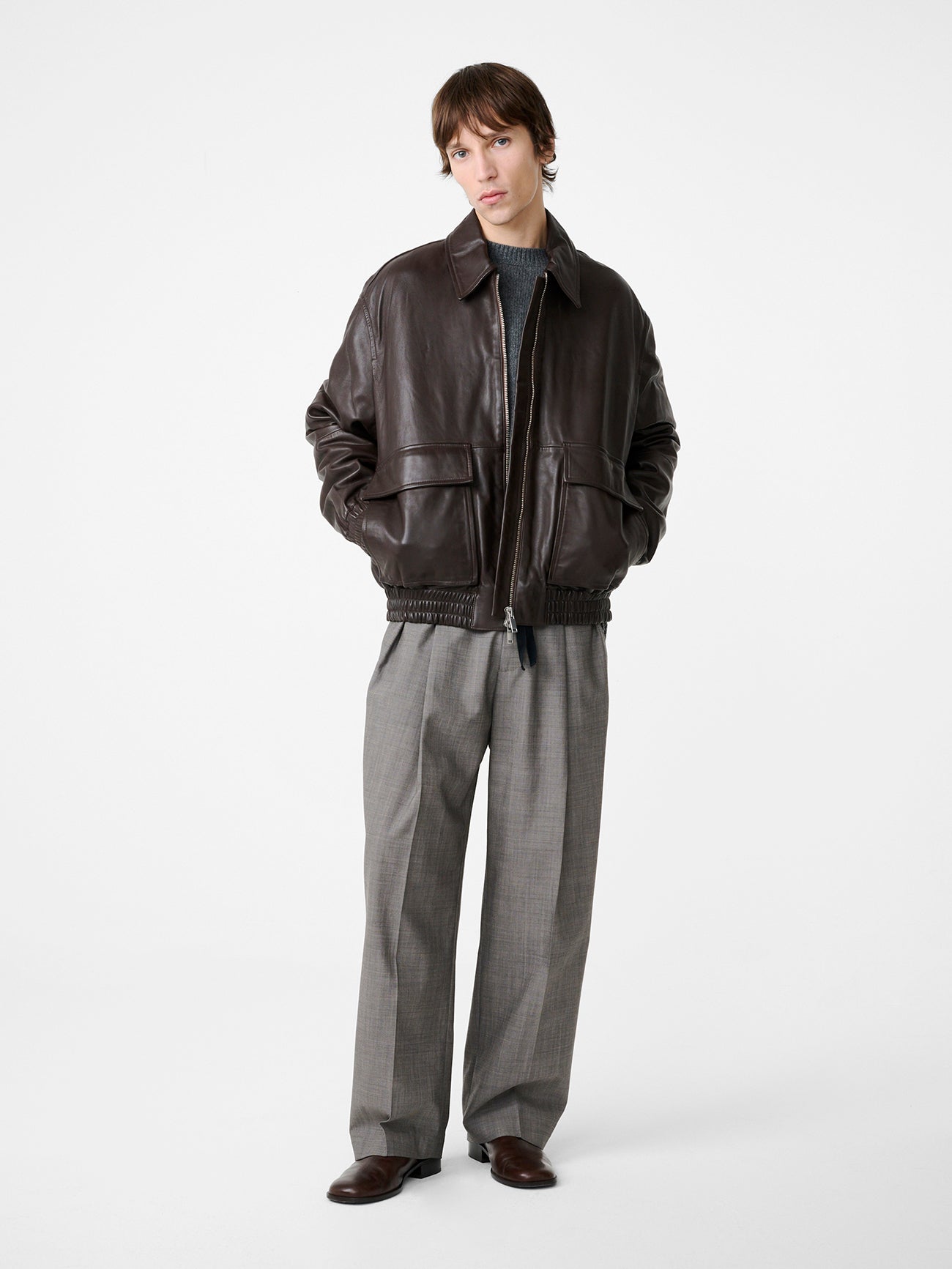 Noam Drawstring Pant in Warm Grey – Studio Nicholson