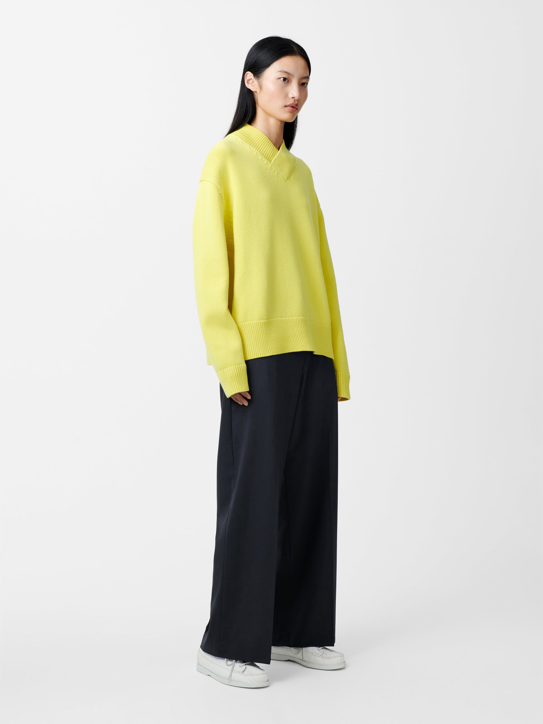 Nohwe Knit in Acid Yellow - Studio Nicholson