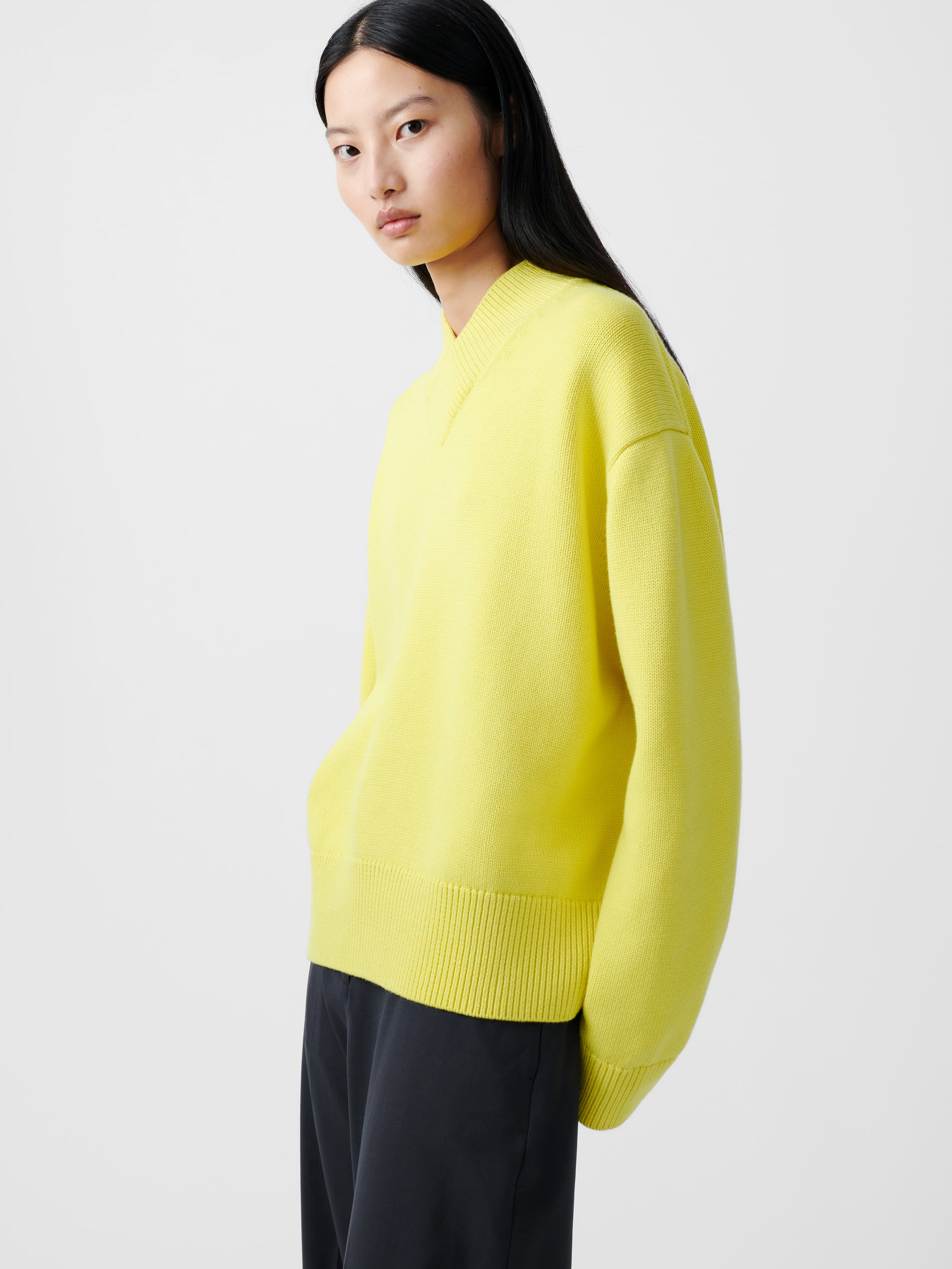 Nohwe Knit in Acid Yellow - Studio Nicholson