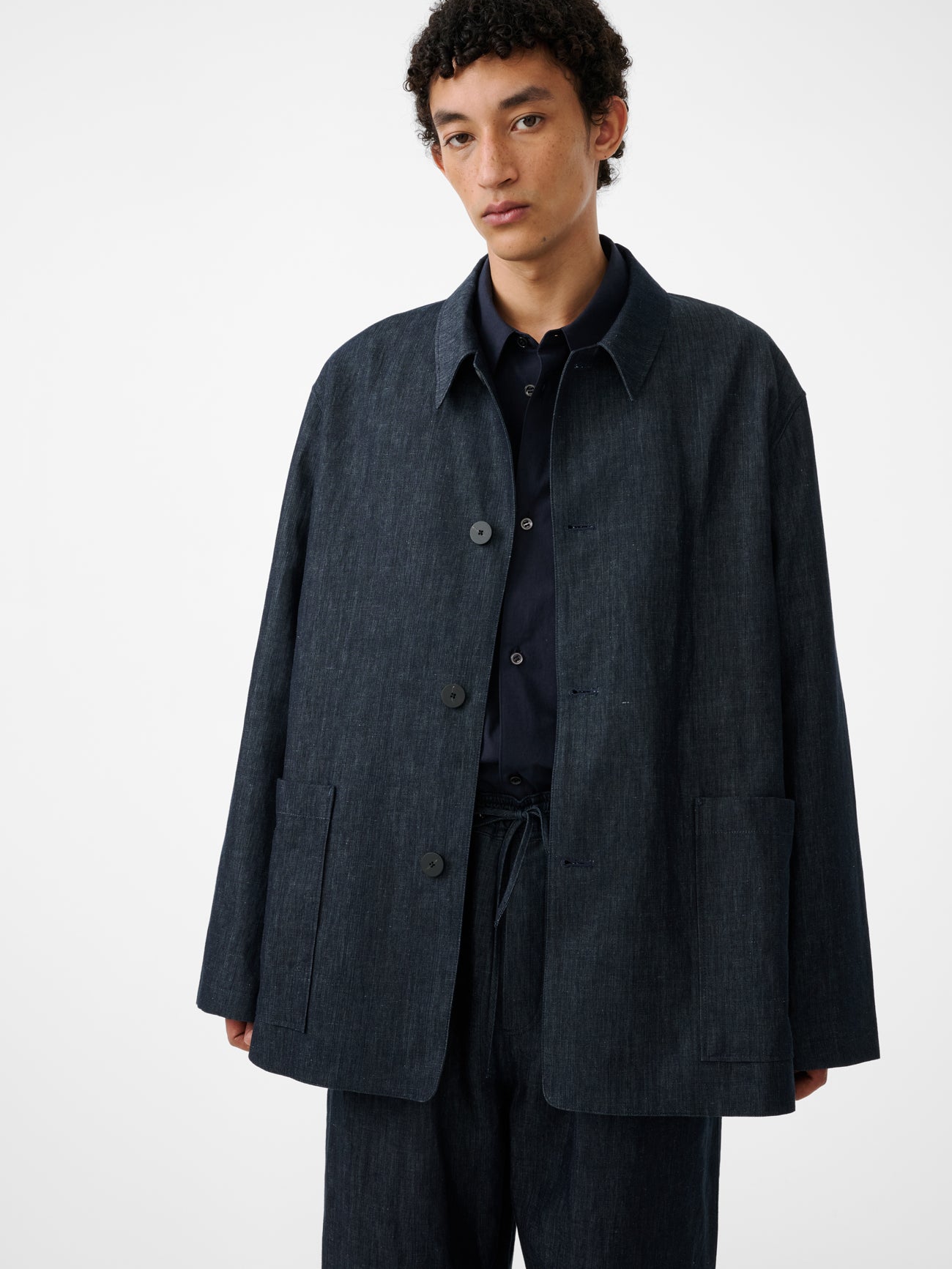 Nopi Jacket in Indigo – Studio Nicholson