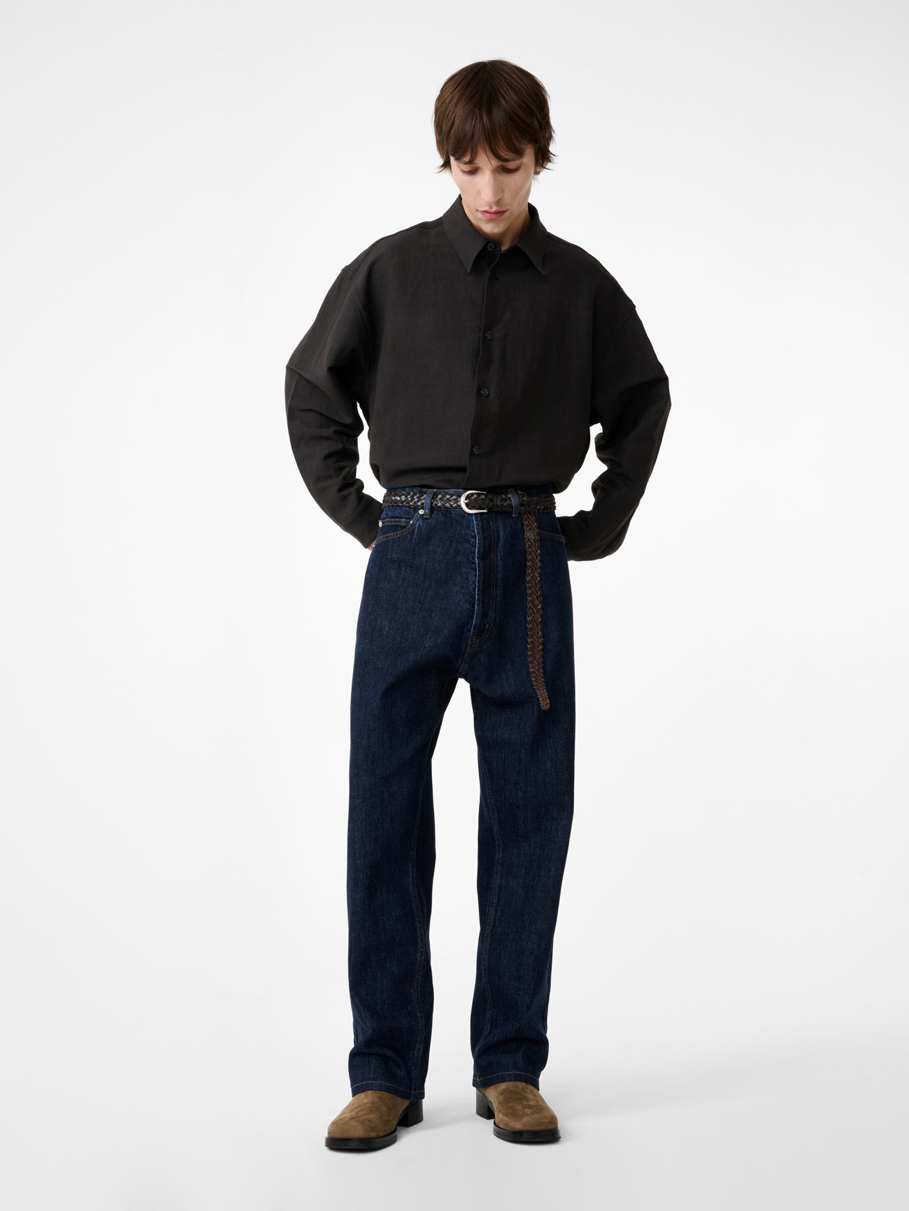 Nostra Shirt in Coal – Studio Nicholson