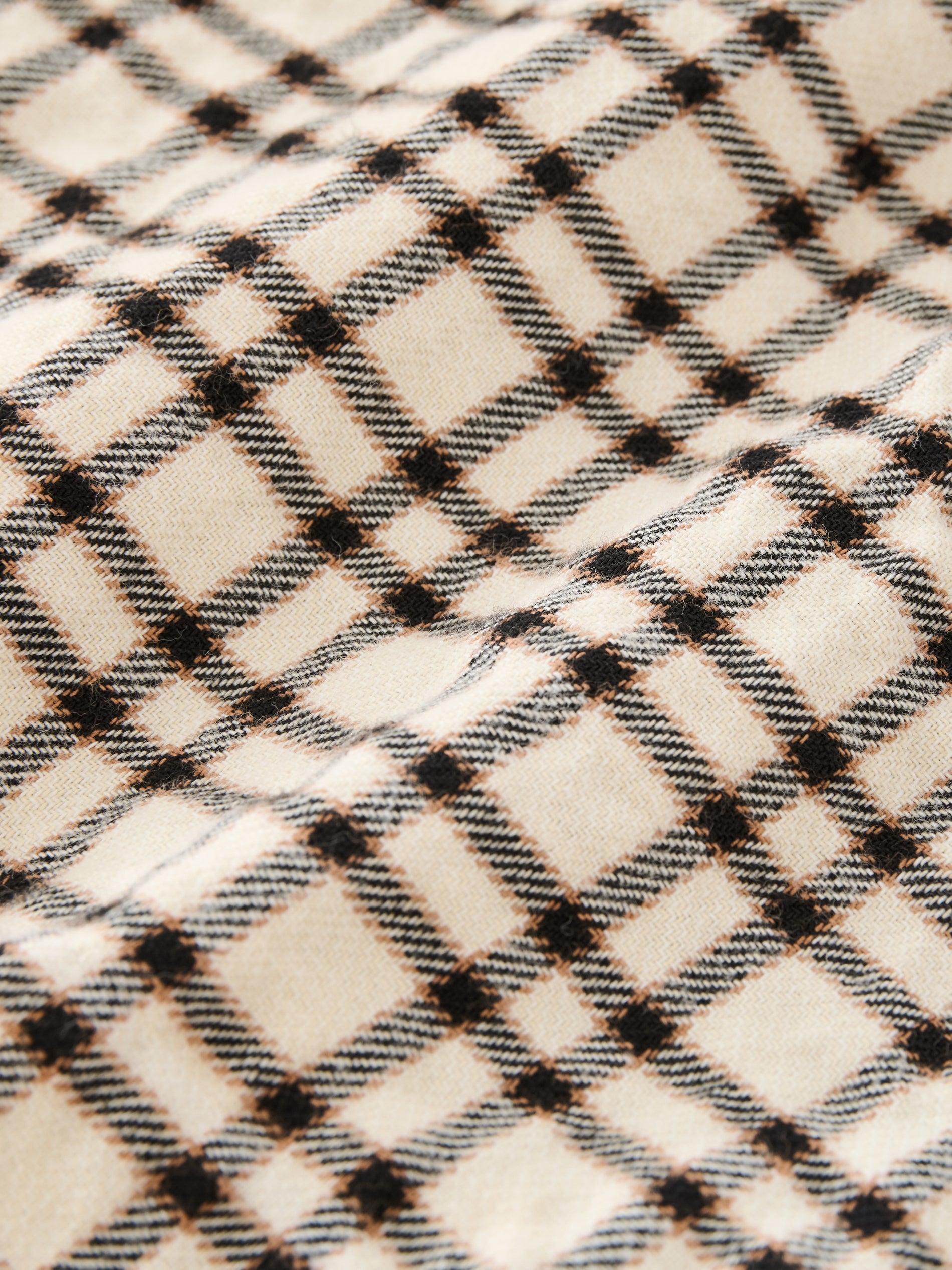 Nostra Shirt in Canvas / Black Check - Studio Nicholson