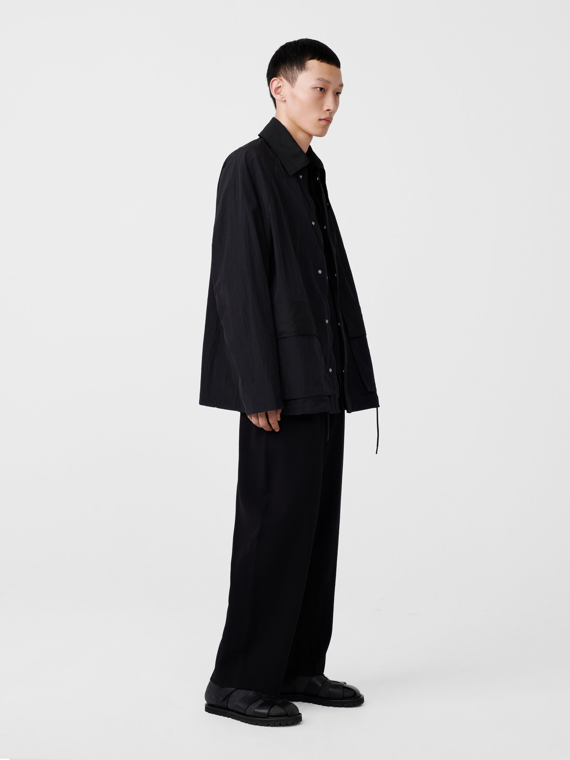 Note Jacket in Black - Studio Nicholson