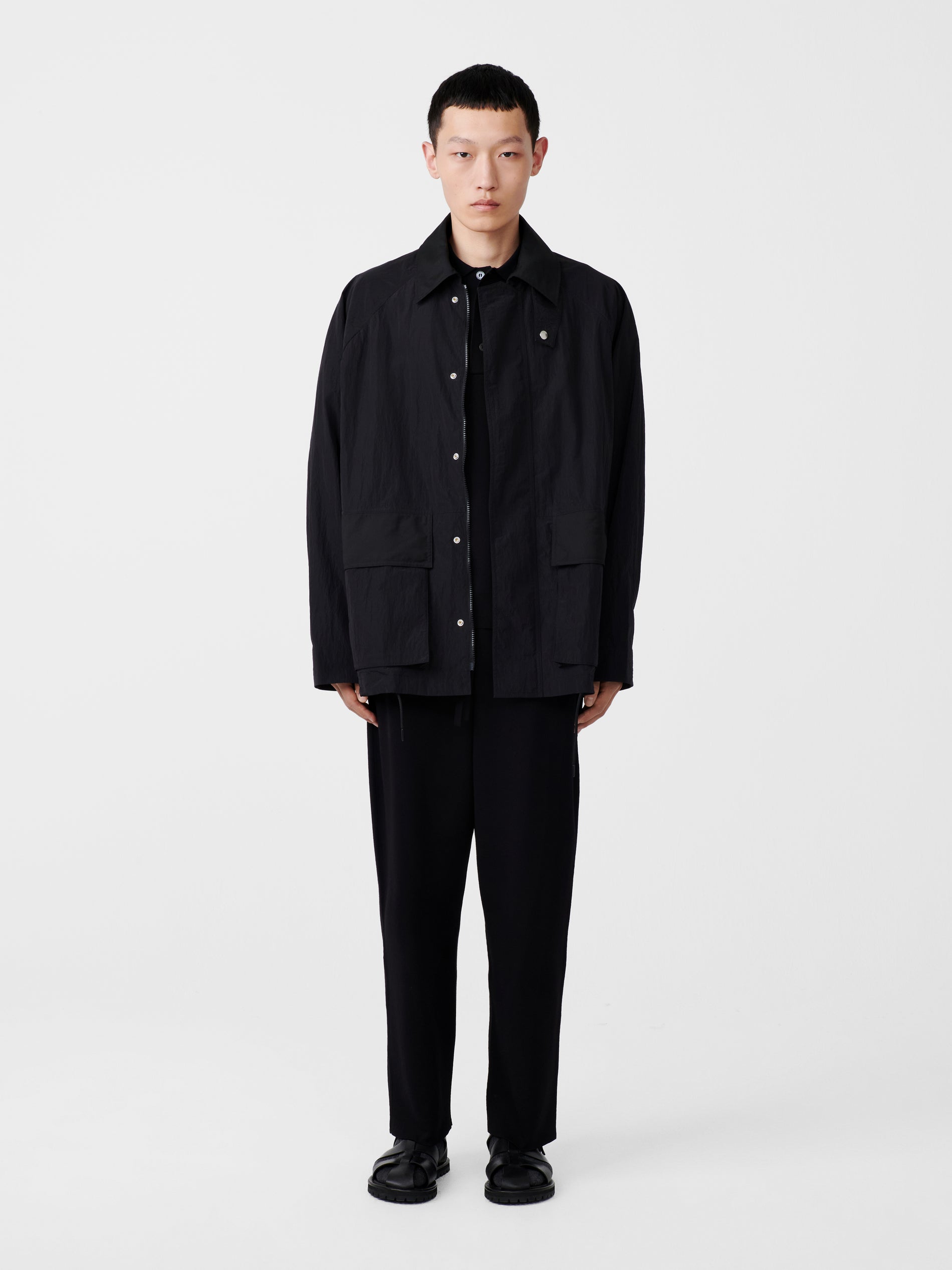 Note Jacket in Black - Studio Nicholson
