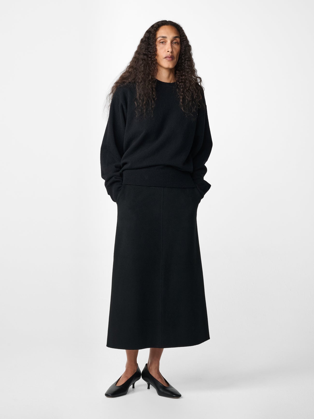 Nottingham Lambswool Knit in Black