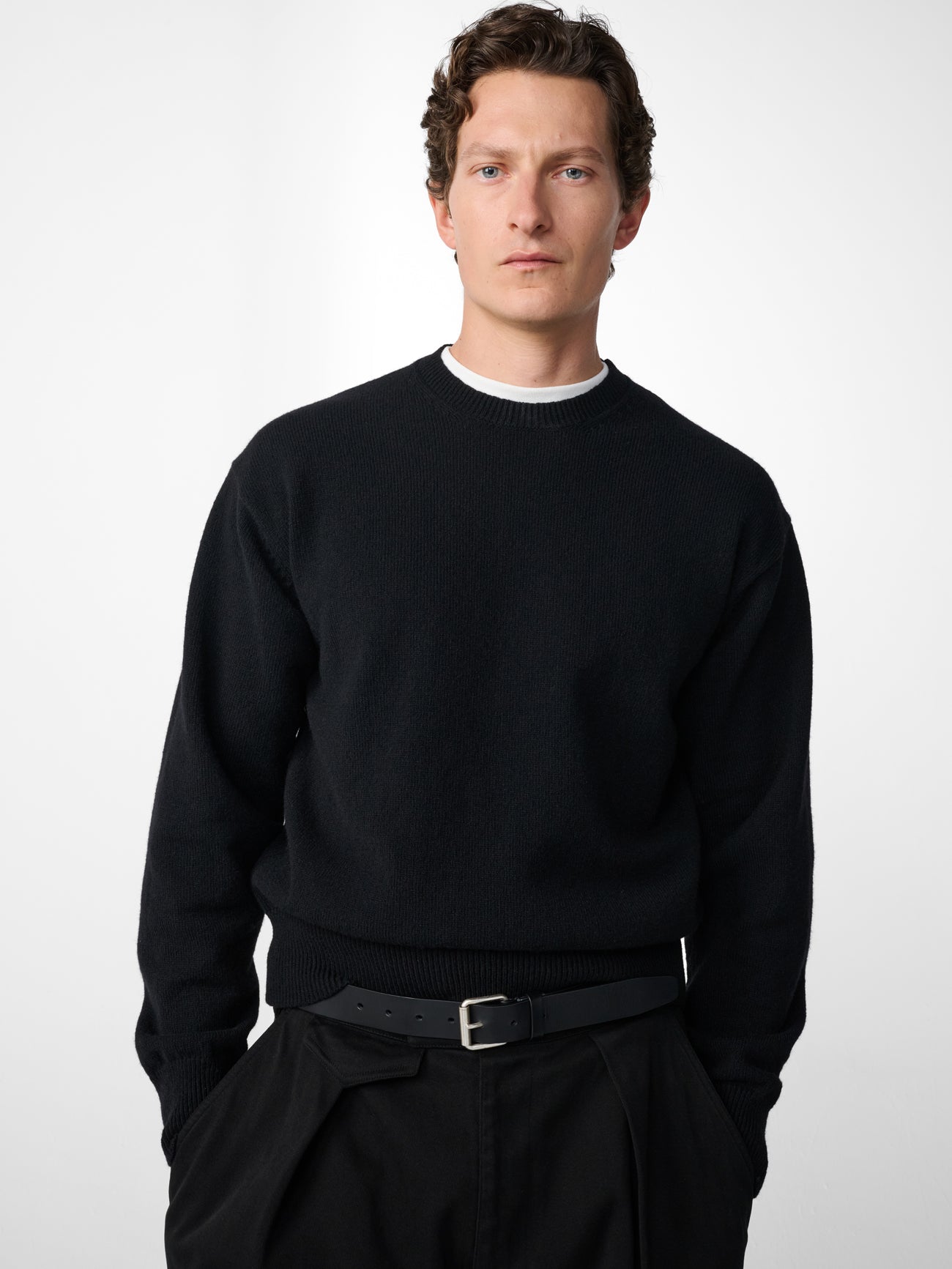 Nottingham Lambswool Knit in Black